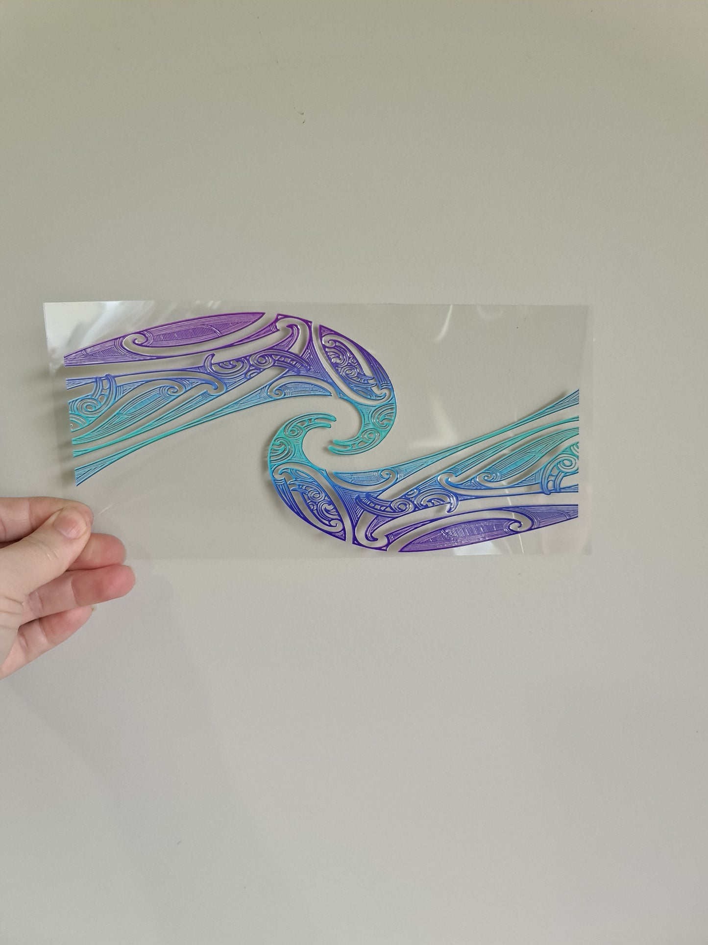 Uv dtf Maori design 23cmx11cm #489