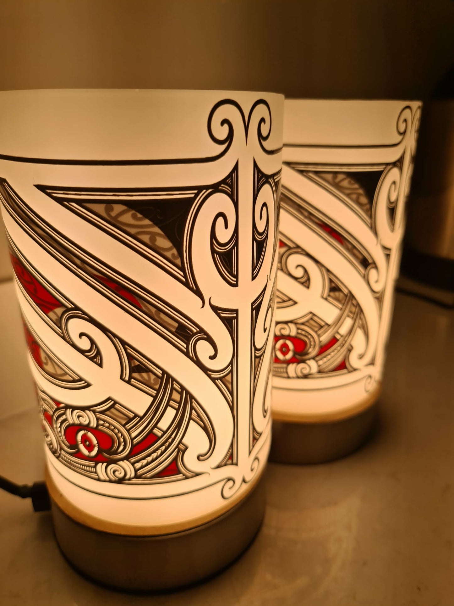Maori design touch lamp - set 2 lamps (pre-order)
