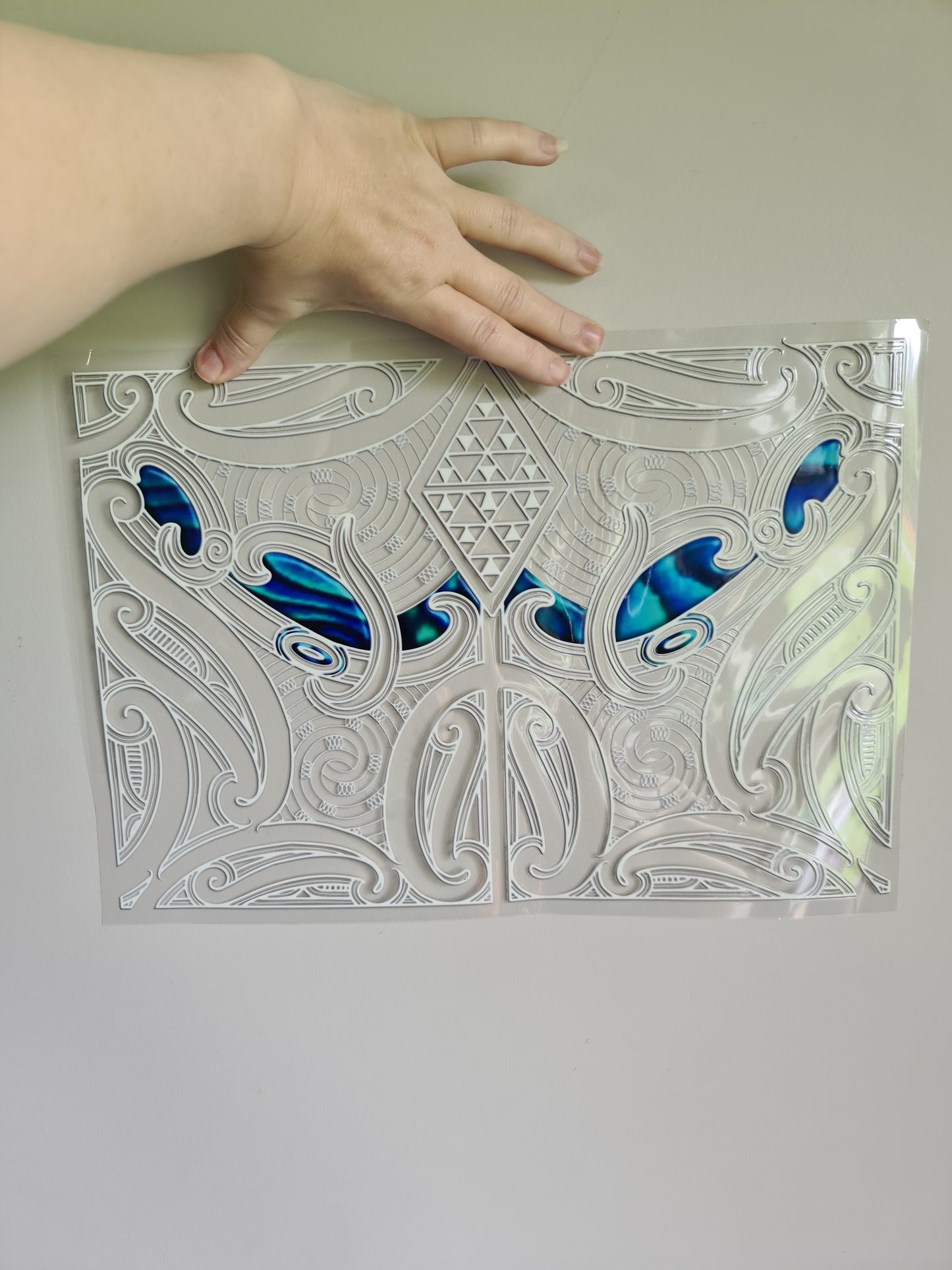 XXL UV DTF DECAL MAORI DESIGN 38CM Window decal