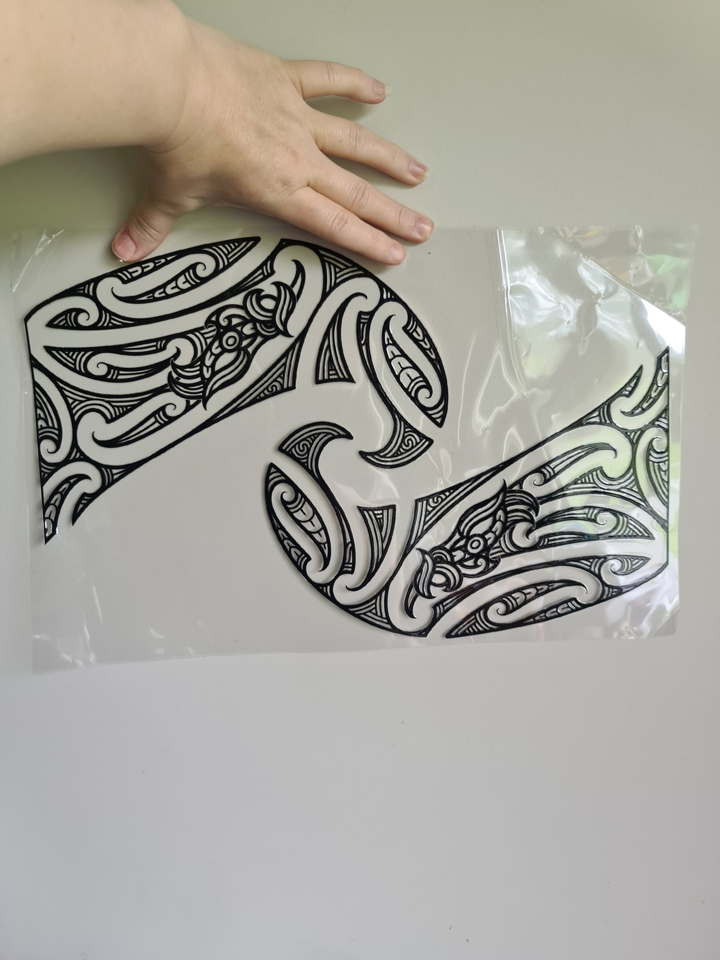 XXL UV DTF DECAL MAORI DESIGN 38CM Window decal