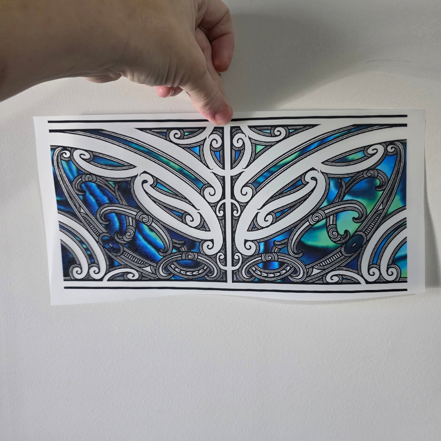 Maori design Iron on DTF 30cmx14cm
