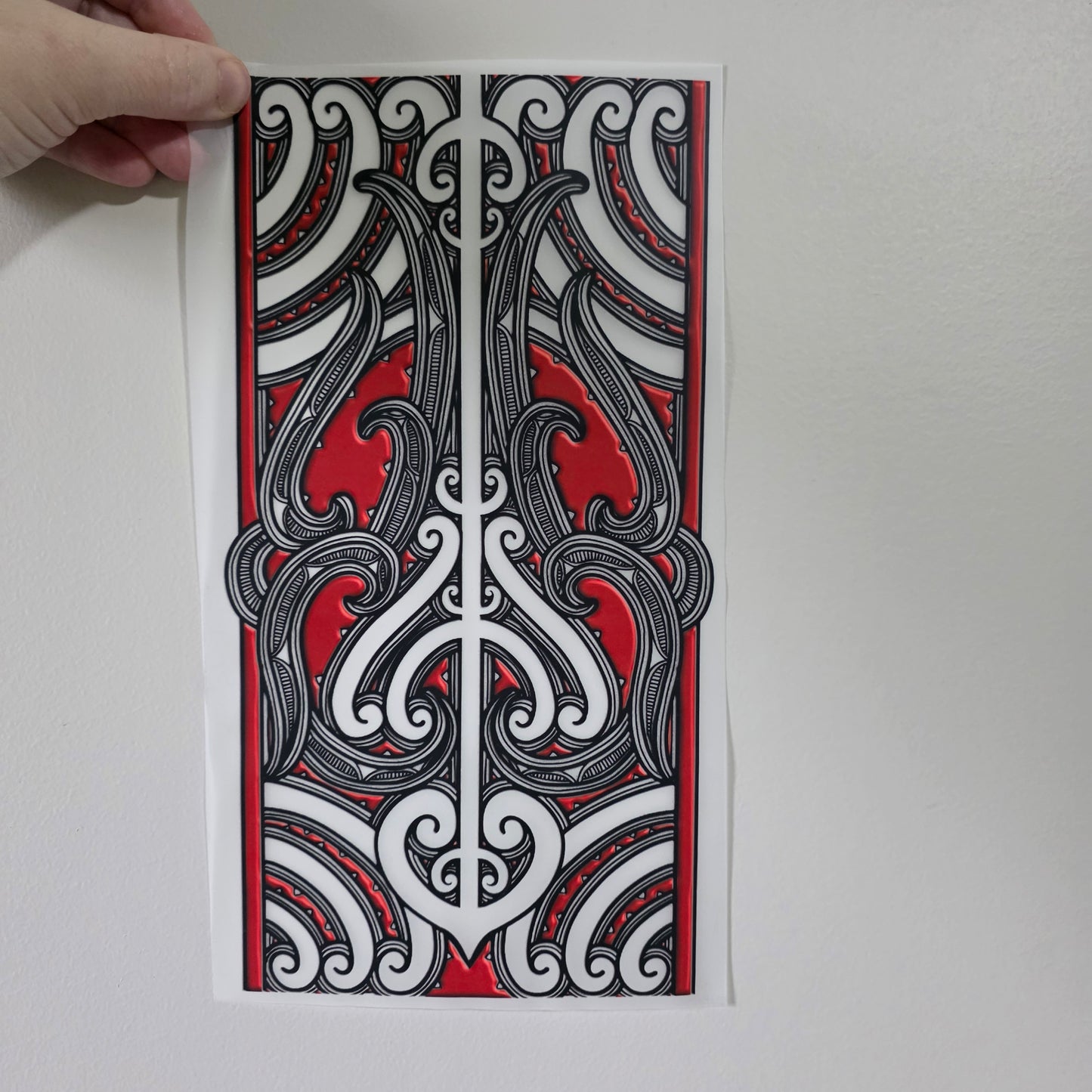 Maori design Iron on DTF 30cm x 16cm