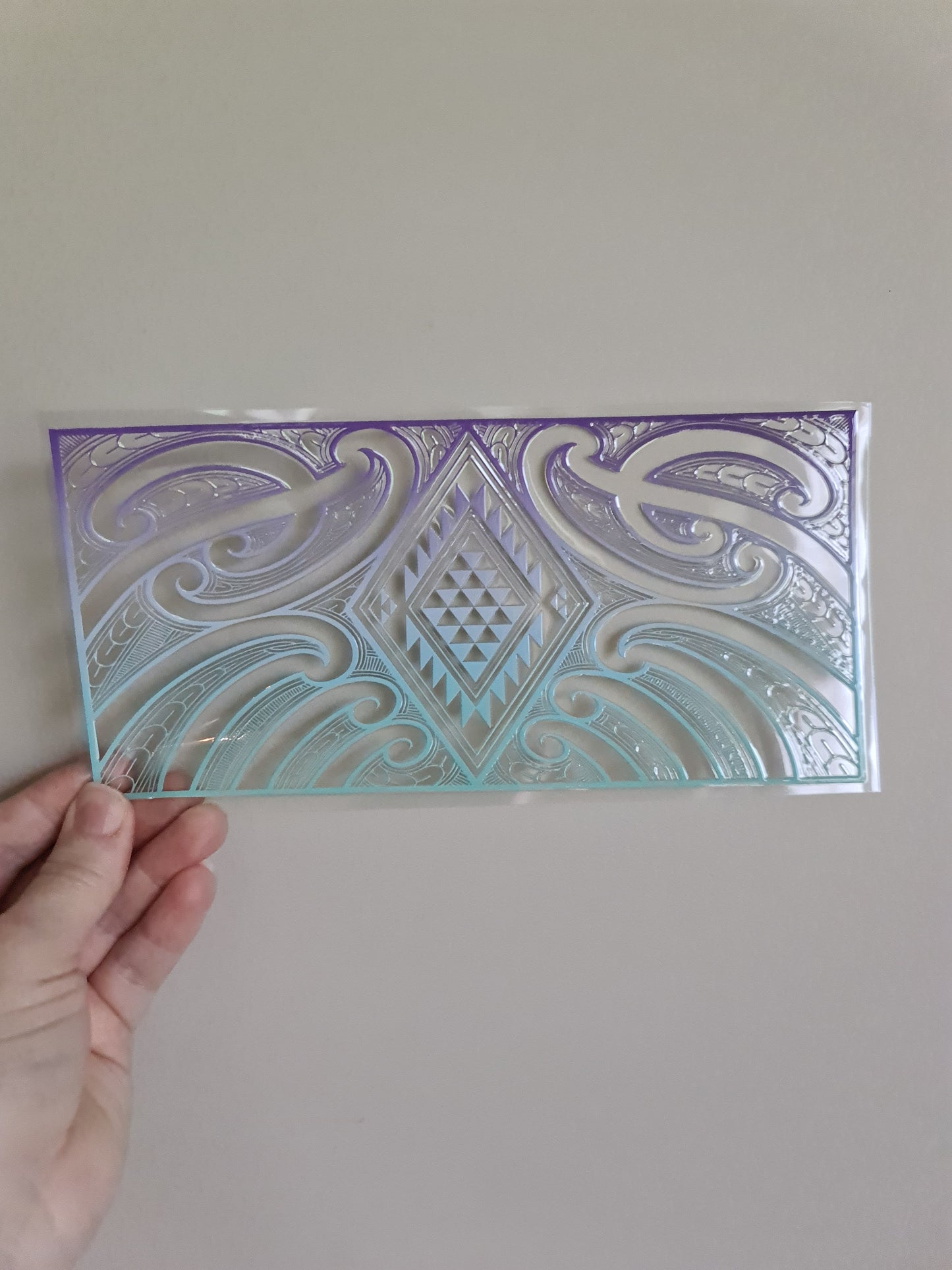 UV dtf Maori design 23cmx11cm 16oz wrap #1064
