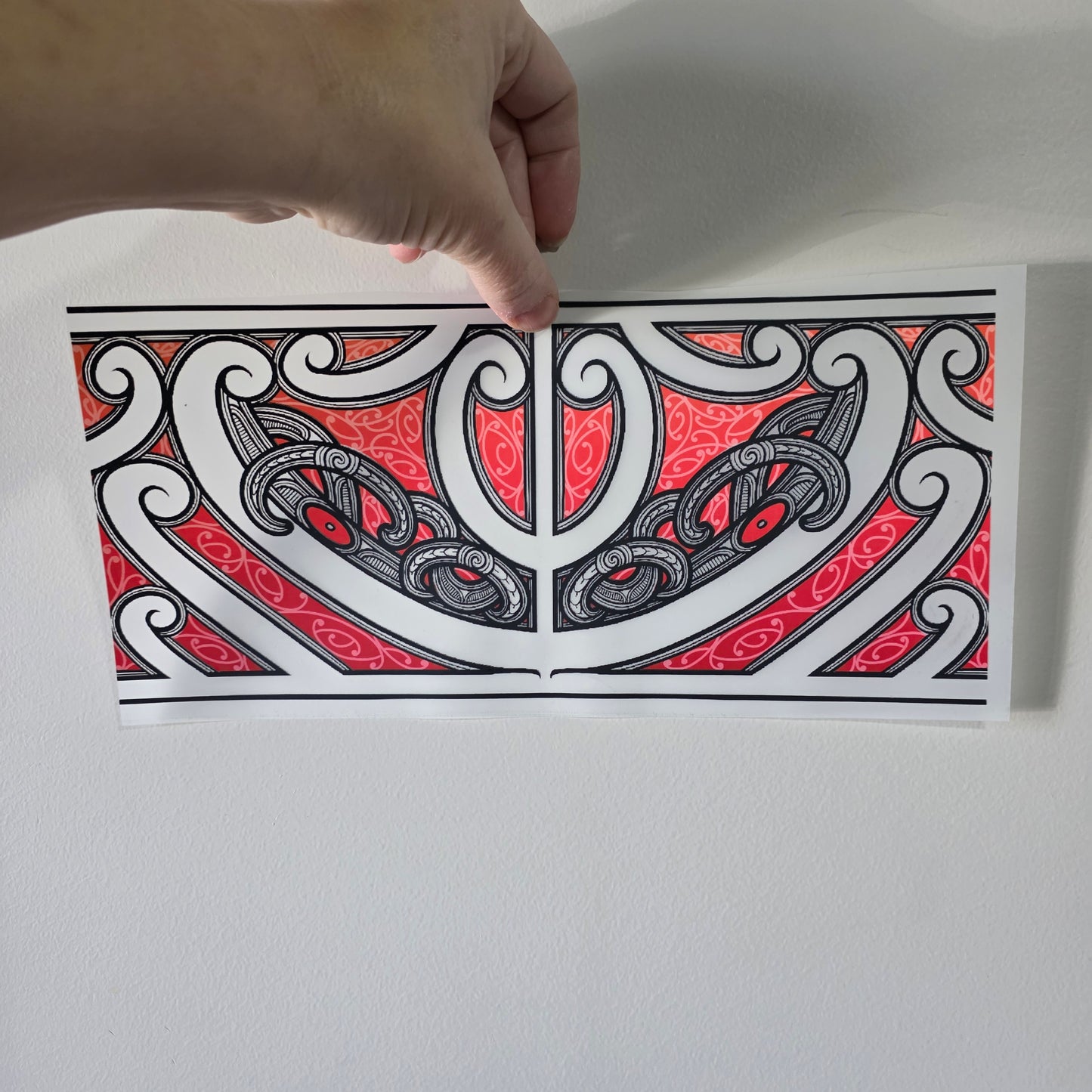 Maori design Iron on DTF 30cmx14cm