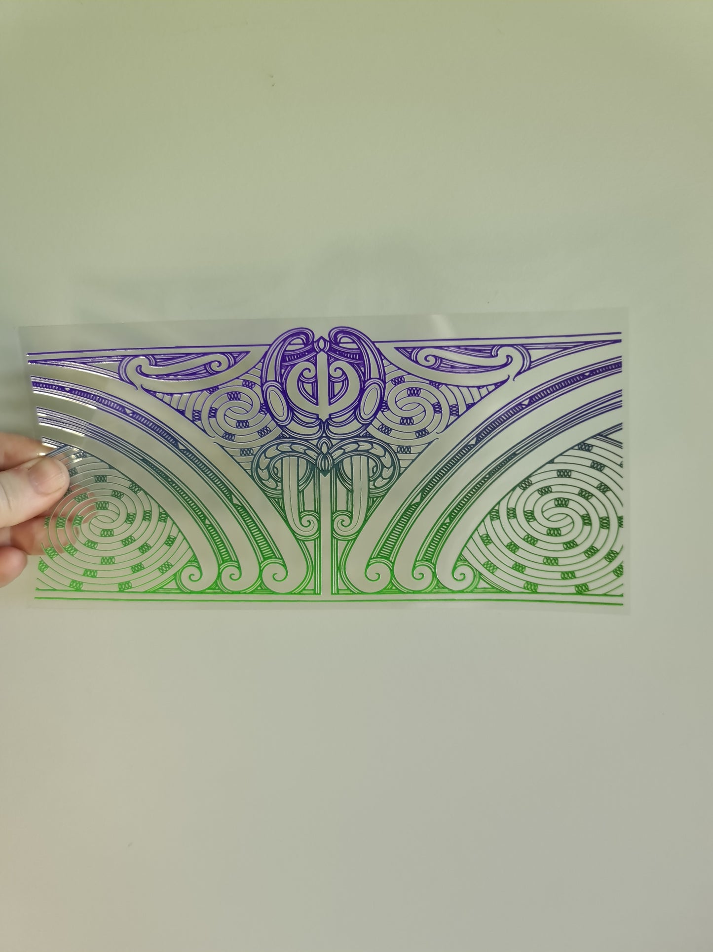 UV dtf transfer Maori design 23cmx11cm 16oz wrap #1365