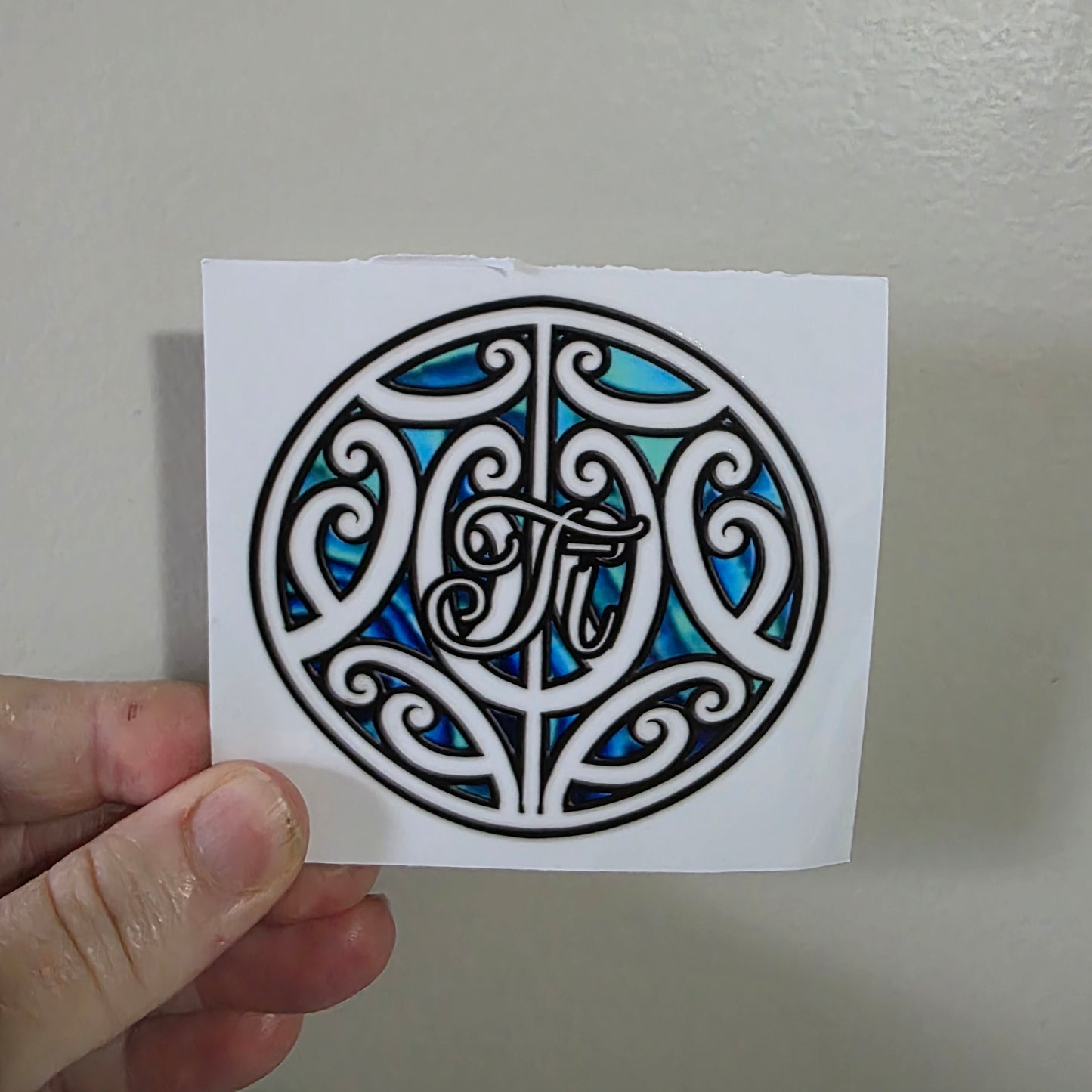 Uv dtf transfer Maori design 8cm Tī (tea)