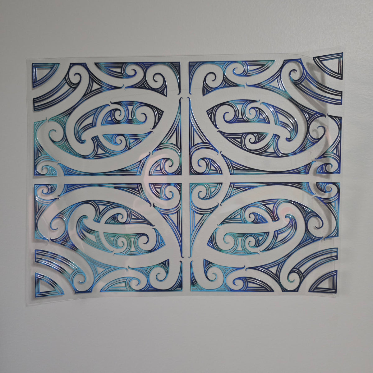 XL UV DTF DECAL MAORI DESIGN 30CMX23CM for Floor lamp size #12
