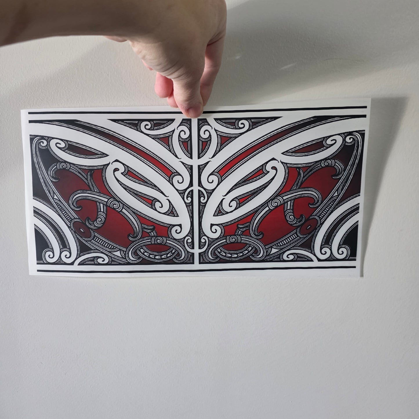 Maori design Iron on DTF 30cmx14cm