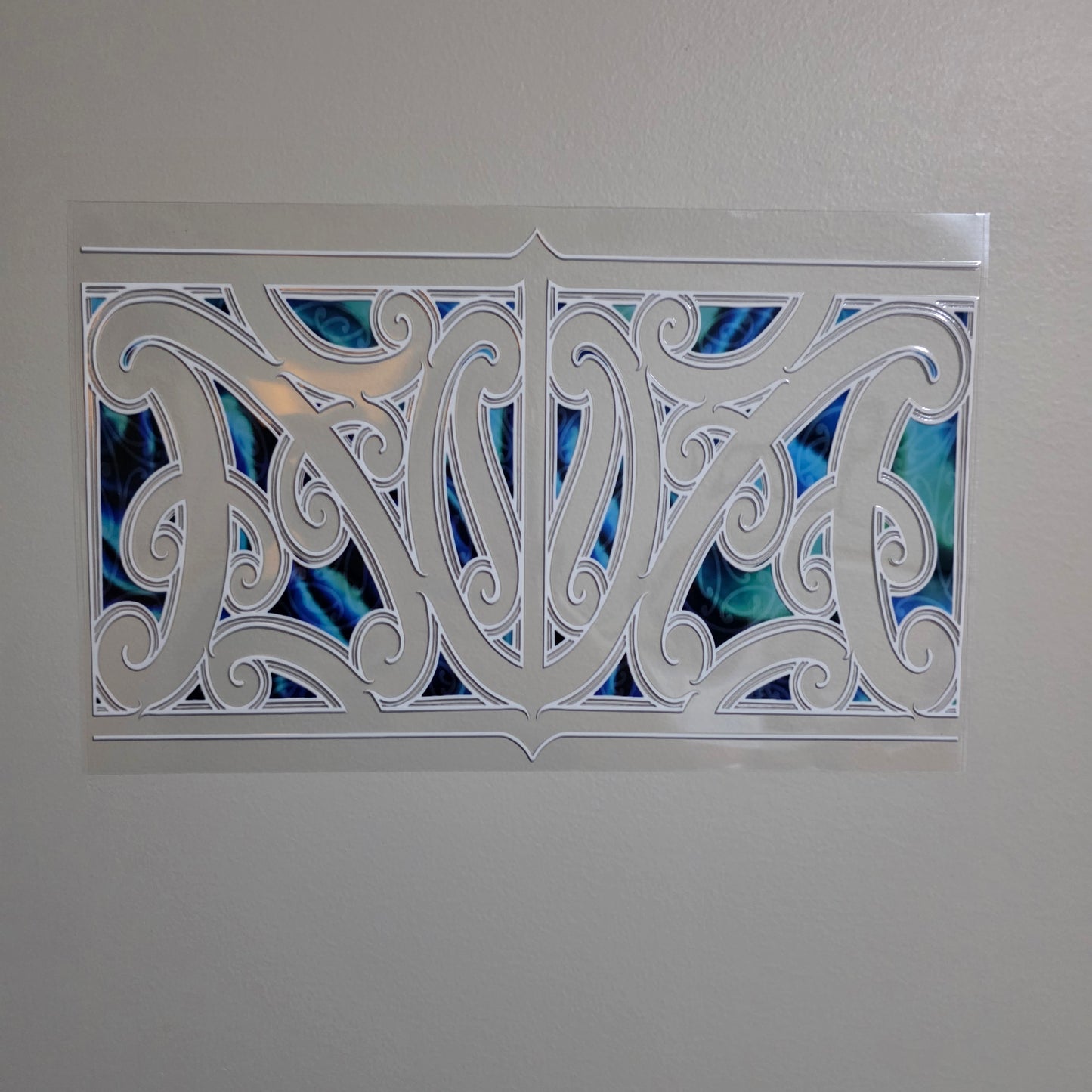 XL UV DTF DECAL MAORI DESIGN 28CMX17CM for touch lamps #264