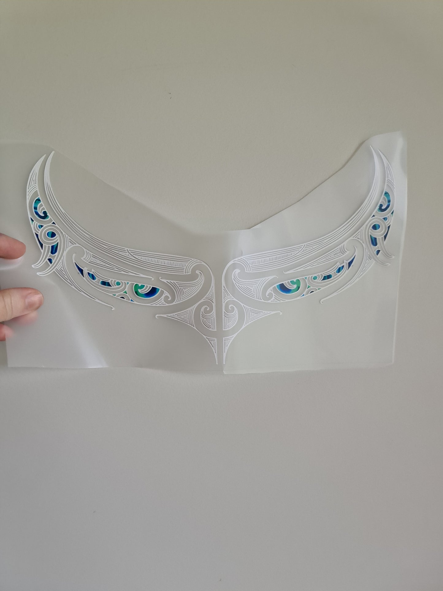 XL Sublimation custom Maori design Iron on 40cm