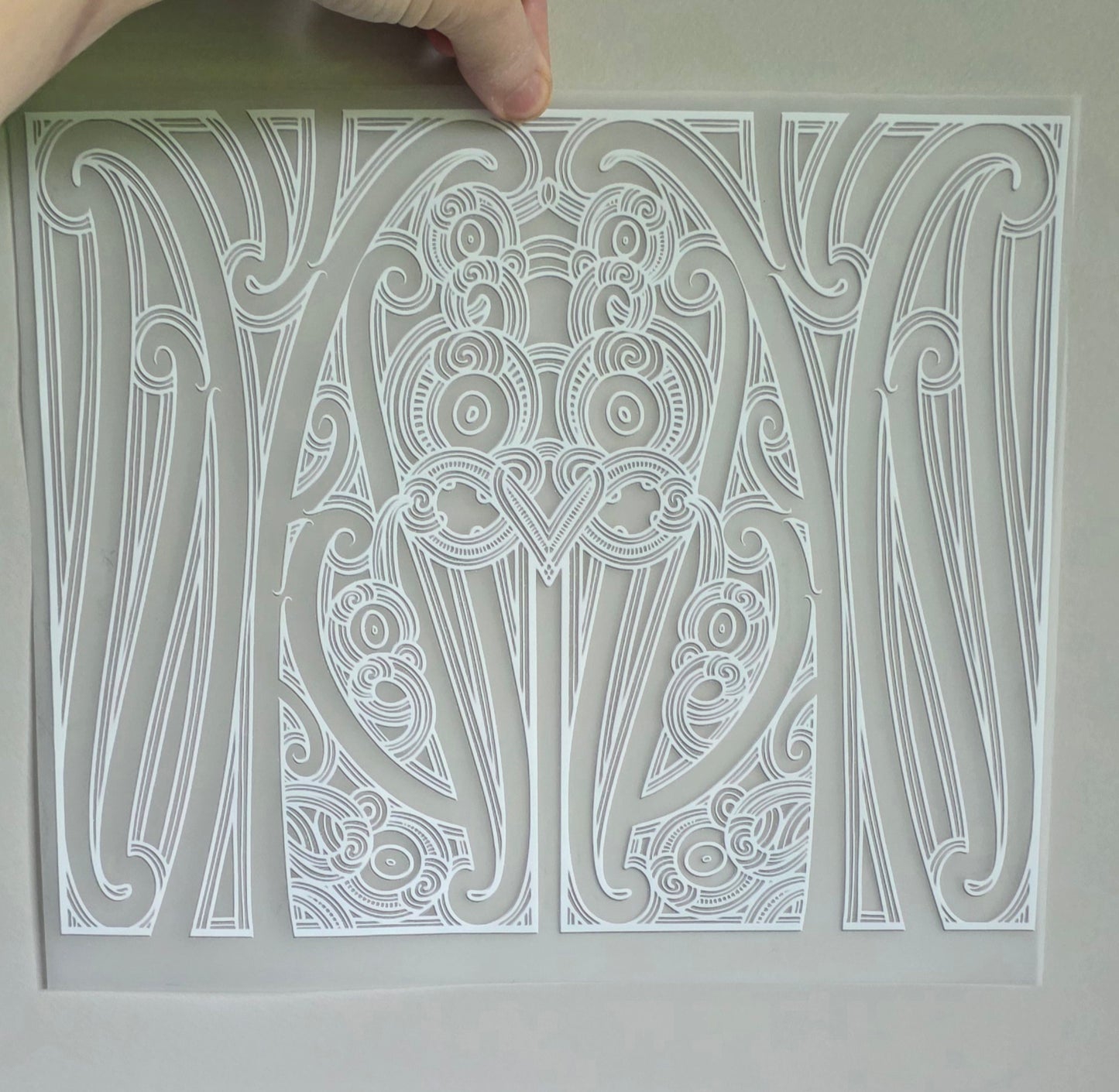 Maori design Iron on DTF 30cm for clothing and lamps