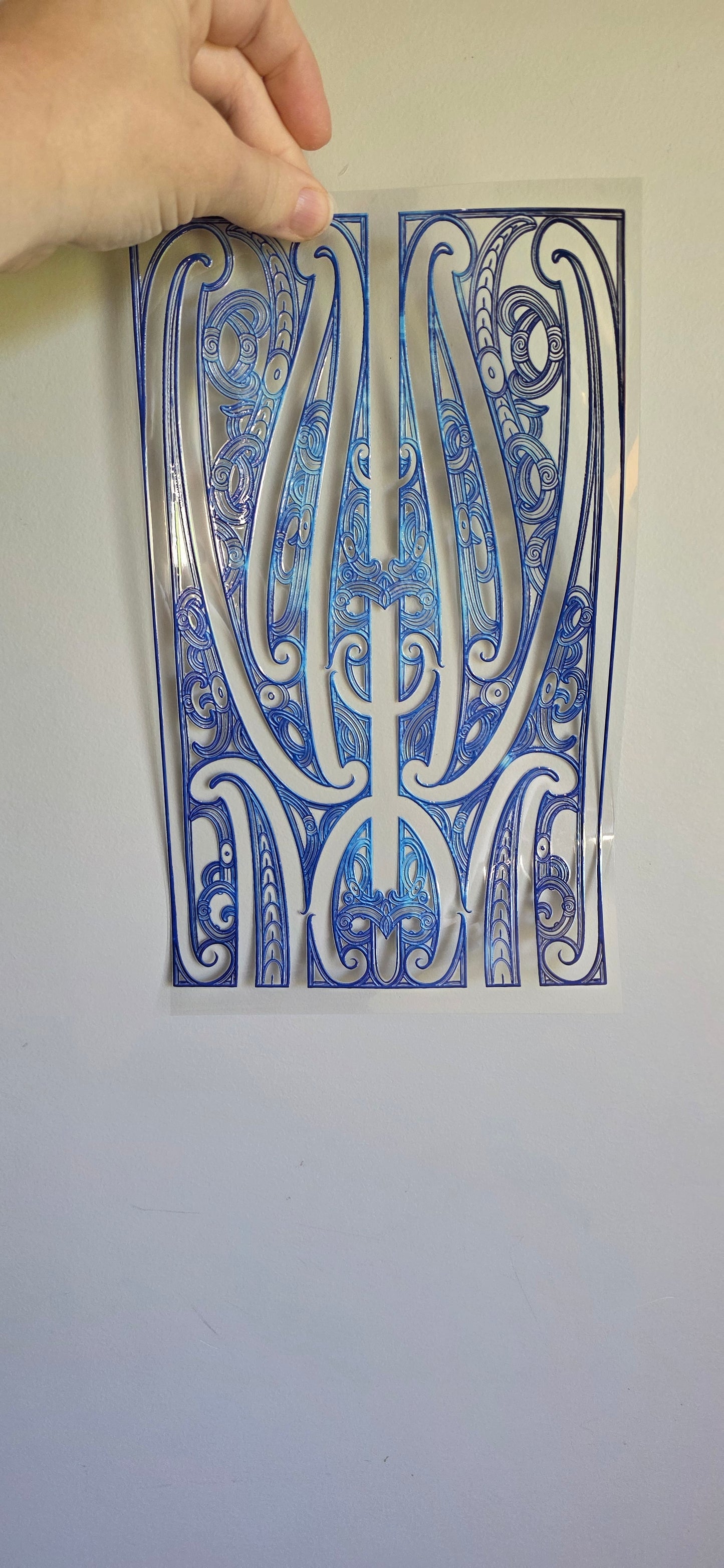 XL UV DTF DECAL MAORI DESIGN 28CMX17CM for touch lamps #210