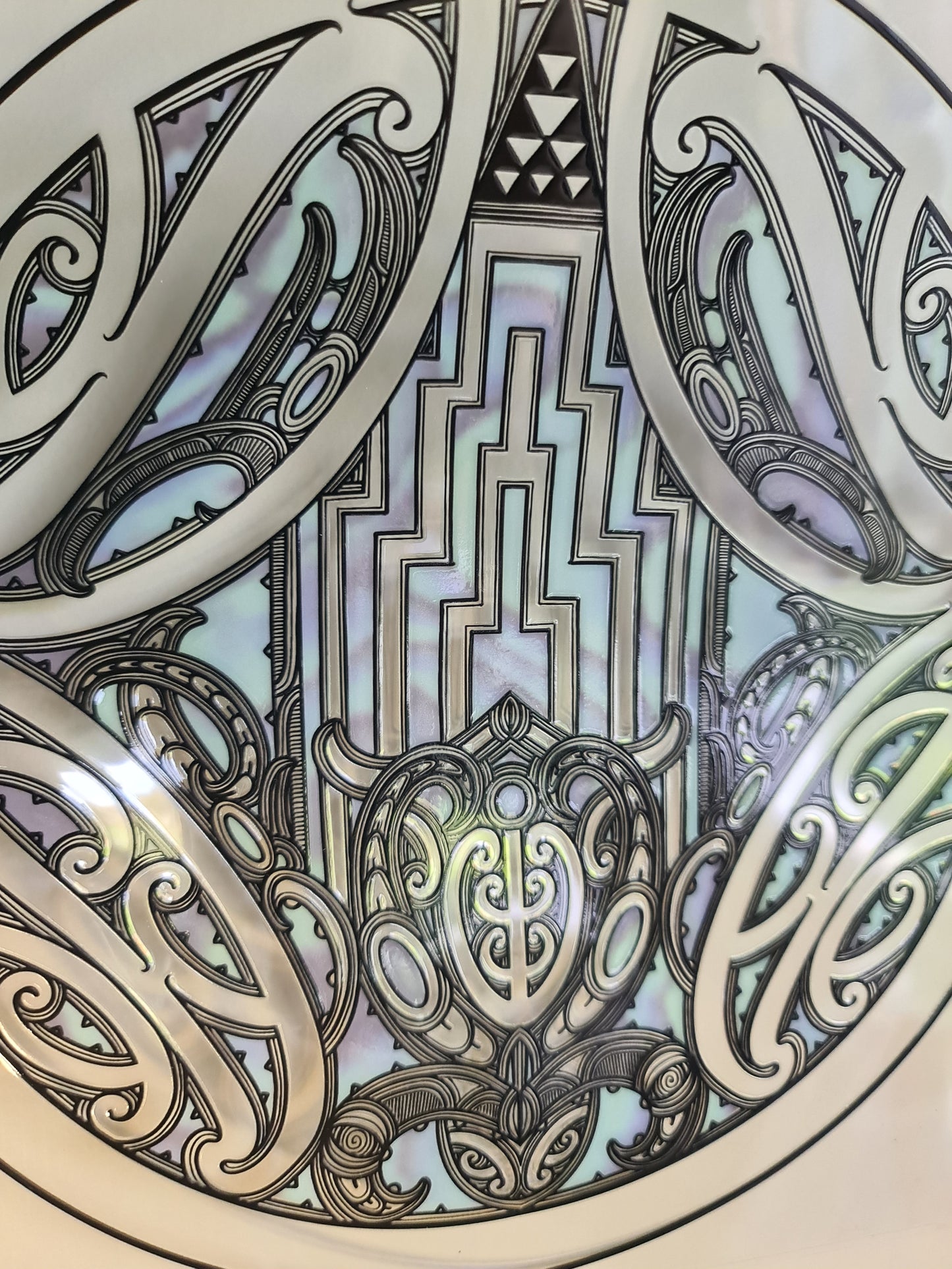XL UV DTF DECAL MAORI DESIGN 24cm Window decal