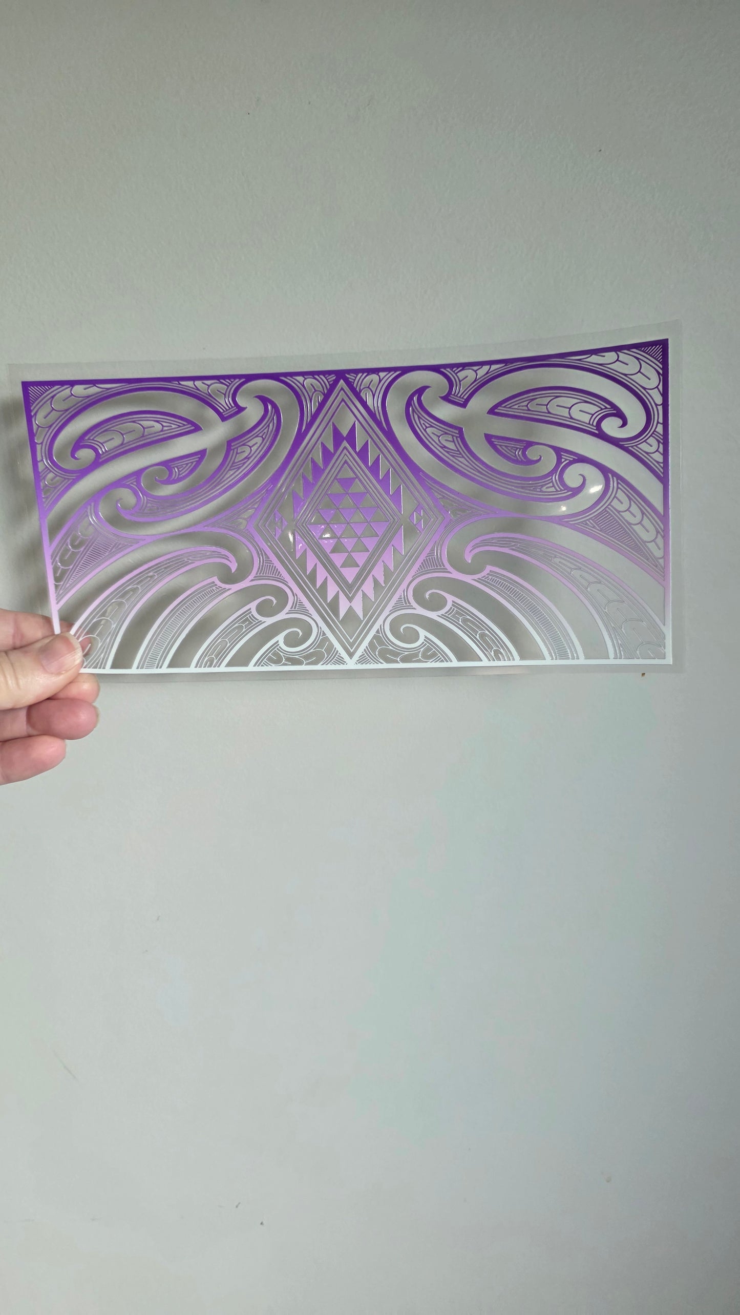 UV dtf transfer Maori design 24cmx11cm 16oz wrap #1588