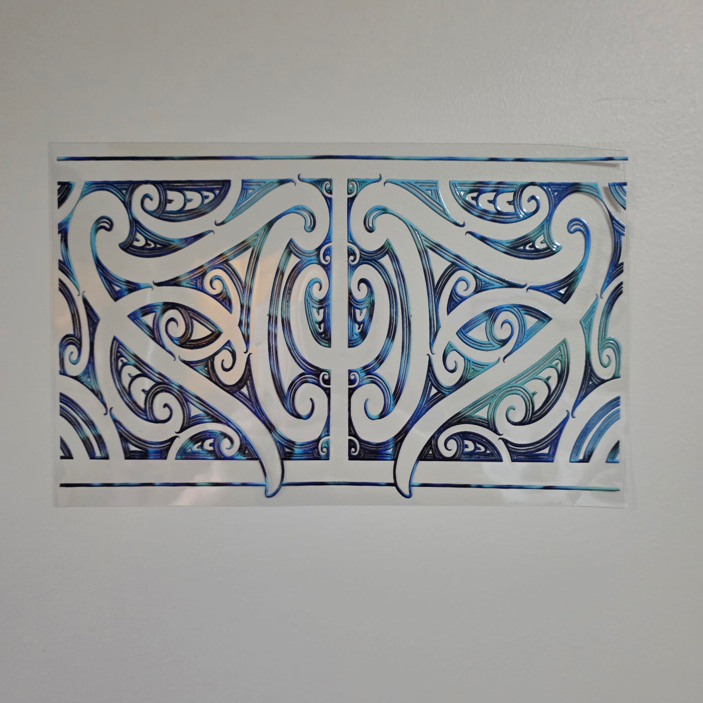 XL UV DTF DECAL MAORI DESIGN 28CMX17CM for touch lamps #301