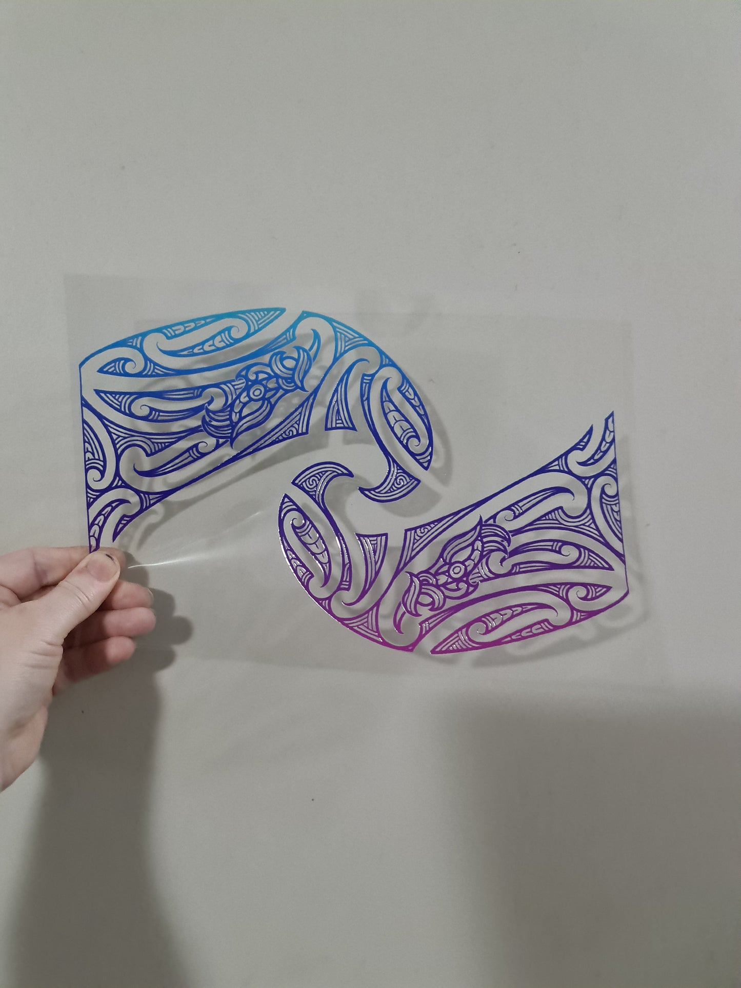 XL UV DTF DECAL MAORI DESIGN 28CM #17 for touch lamp