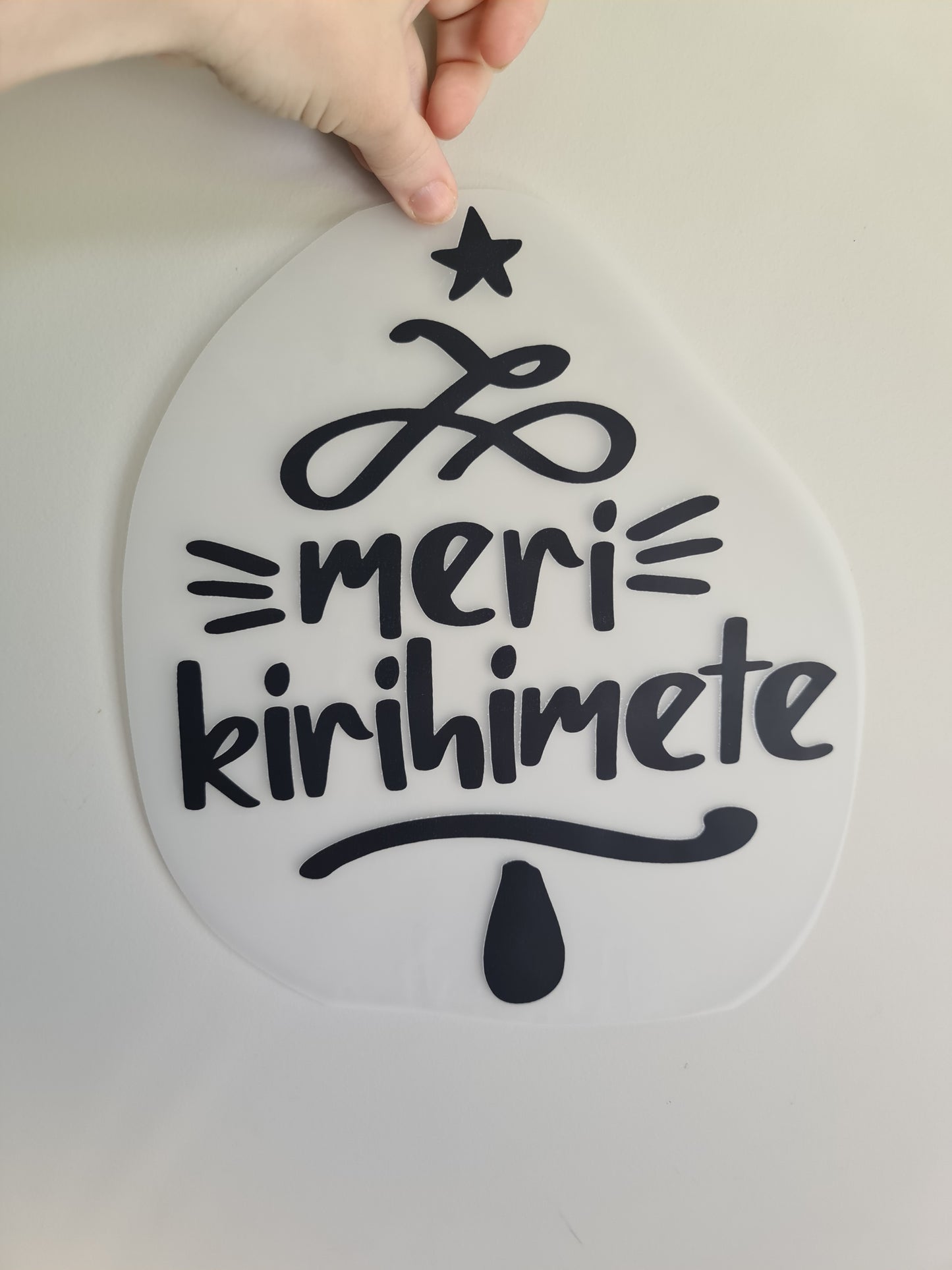 CHRISTMAS - Custom Maori design Iron on DTF 30cm for clothing