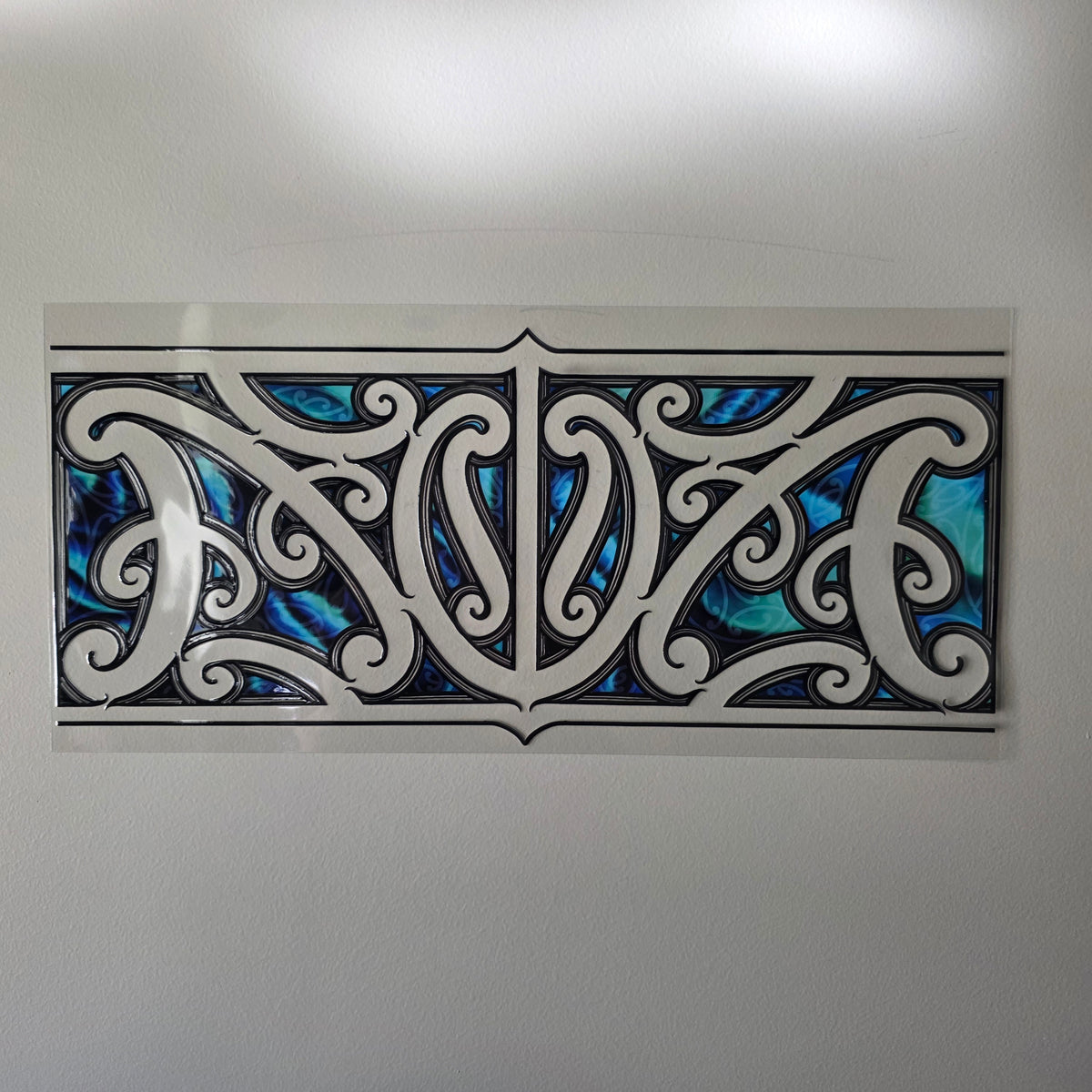 XL UV DTF DECAL MAORI DESIGN 38CMX17CM for touch lamps #82