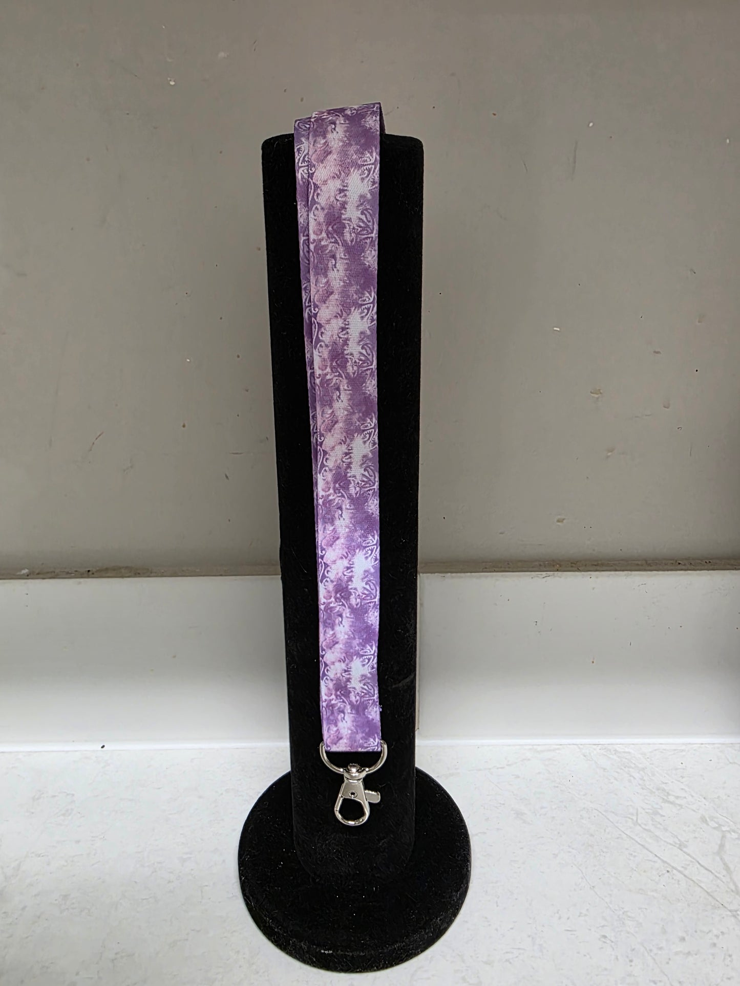 Maori design lanyard - purple