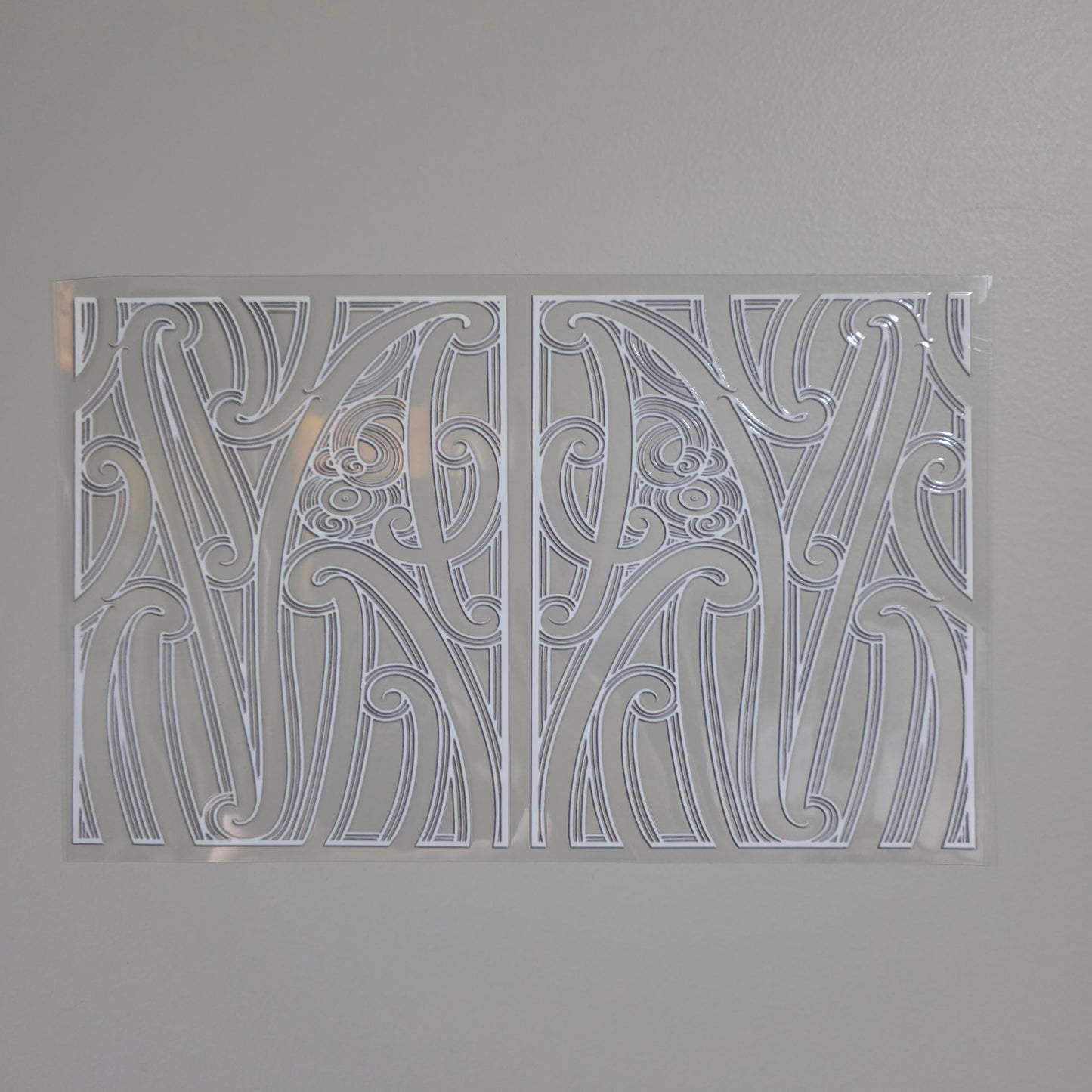 XL UV DTF DECAL MAORI DESIGN 28CMX17CM for touch lamps #303