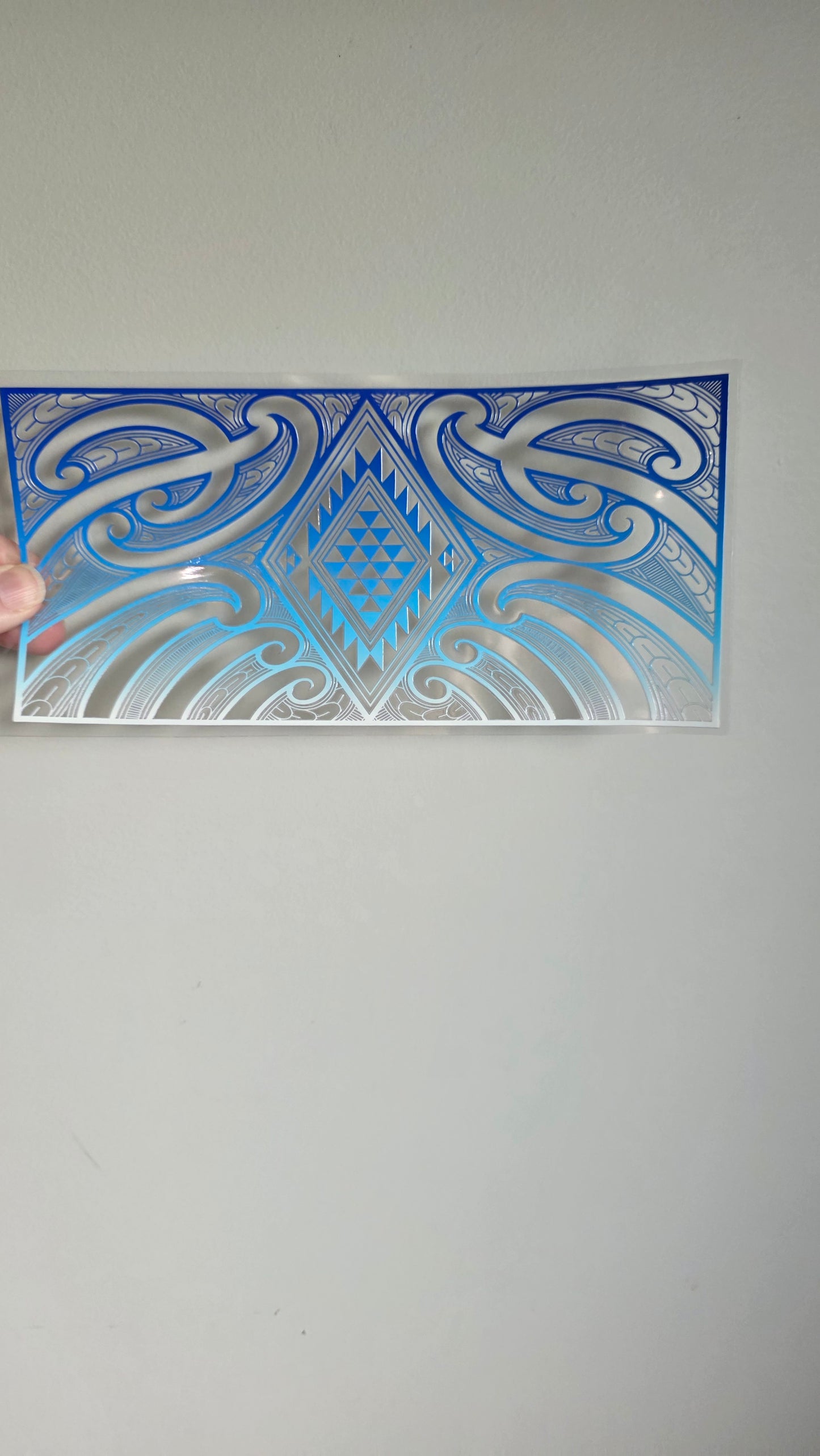UV dtf transfer Maori design 24cmx11cm 16oz wrap #1587