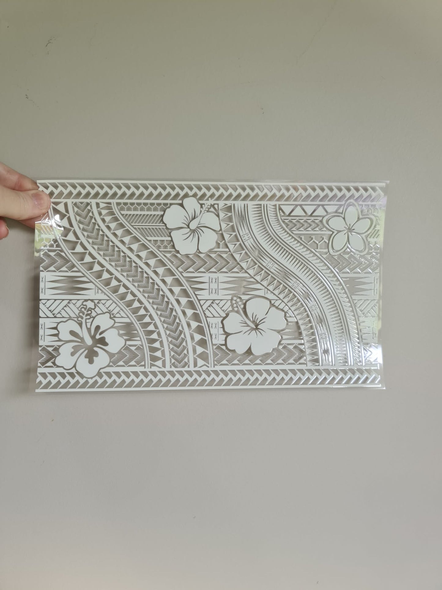 XL UV DTF DECAL MAORI DESIGN 28CMX17CM for touch lamps #221