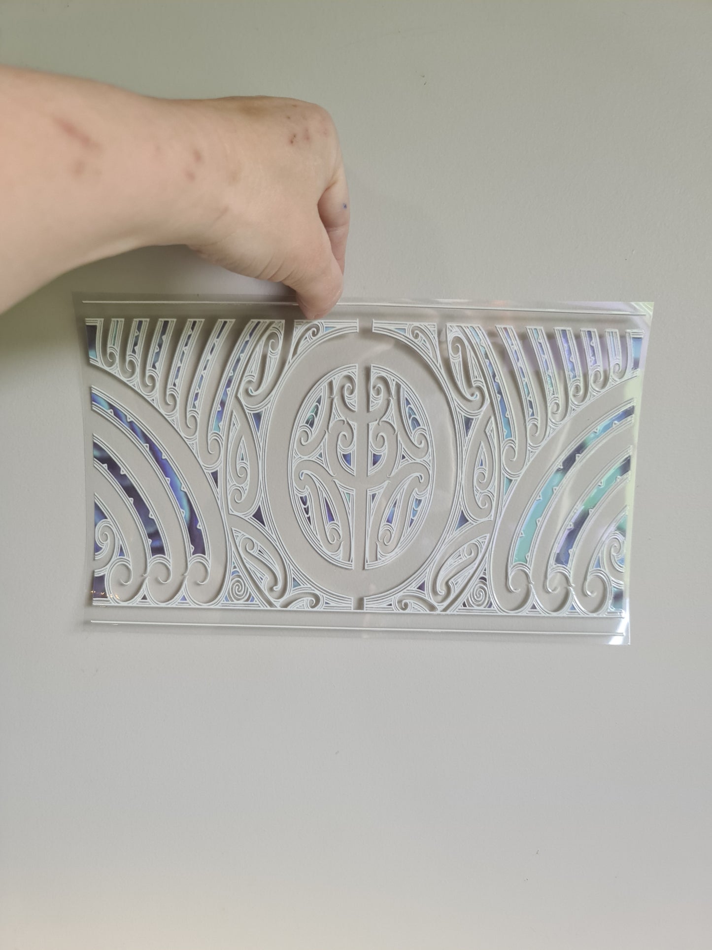 XL UV DTF DECAL MAORI DESIGN 28CMX17CM for touch lamps #96