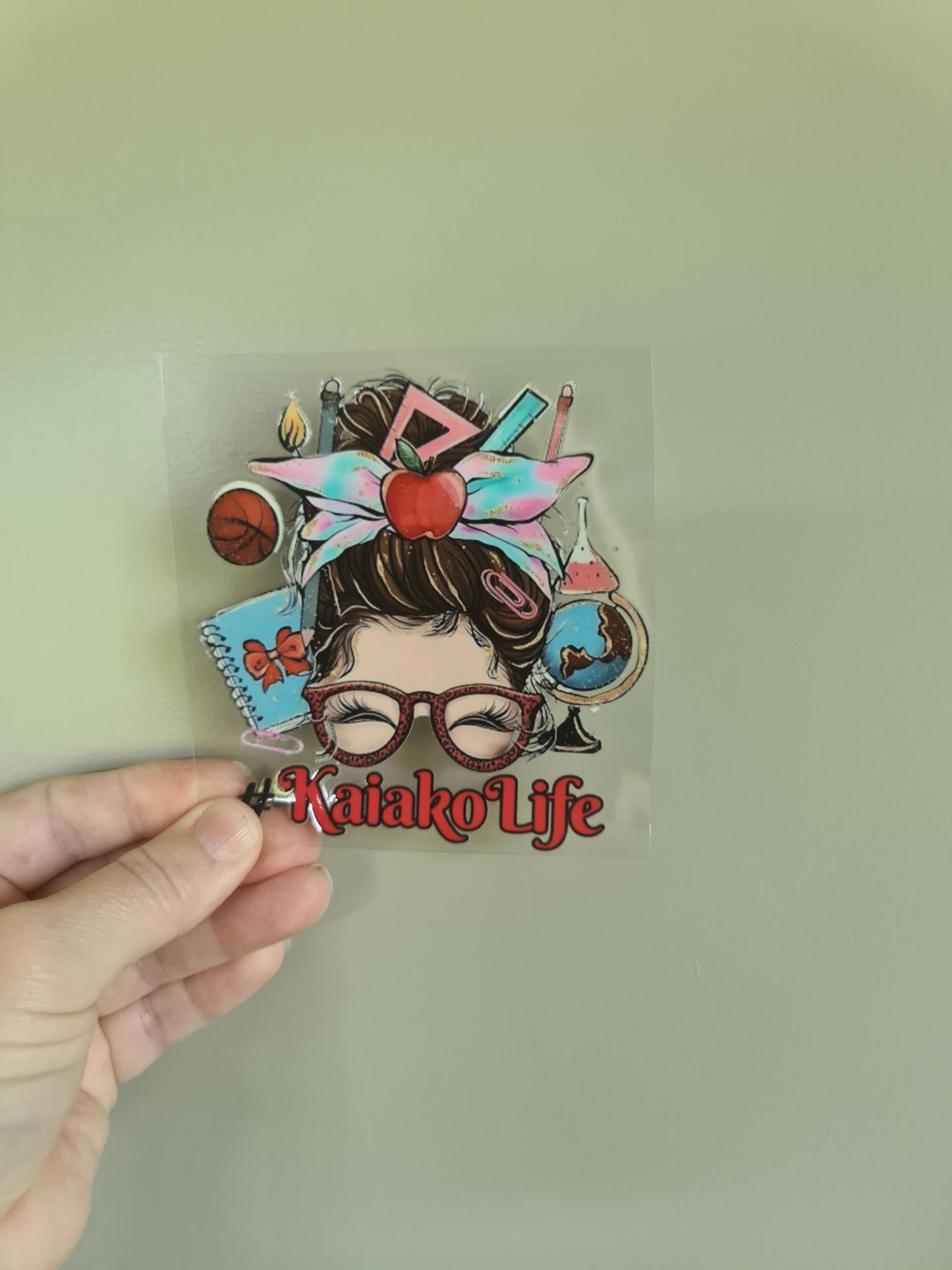 TEACHER AND KAIAKO dtf transfer Maori design 11cm sticker #1489