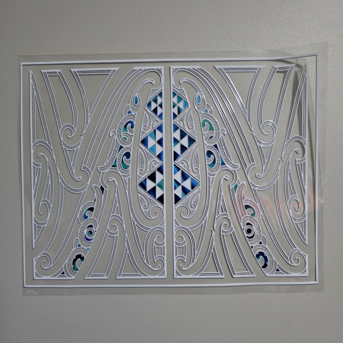 XL UV DTF DECAL MAORI DESIGN 30CMX23CM for Floor lamp size #21
