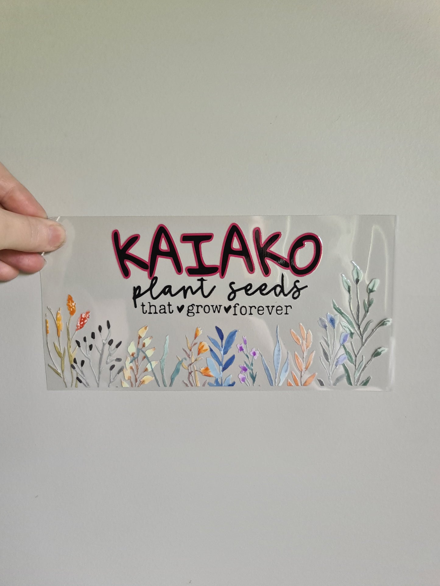 TEACHER AND KAIAKO dtf transfer Maori design 23cmx11cm 16oz wrap #1454