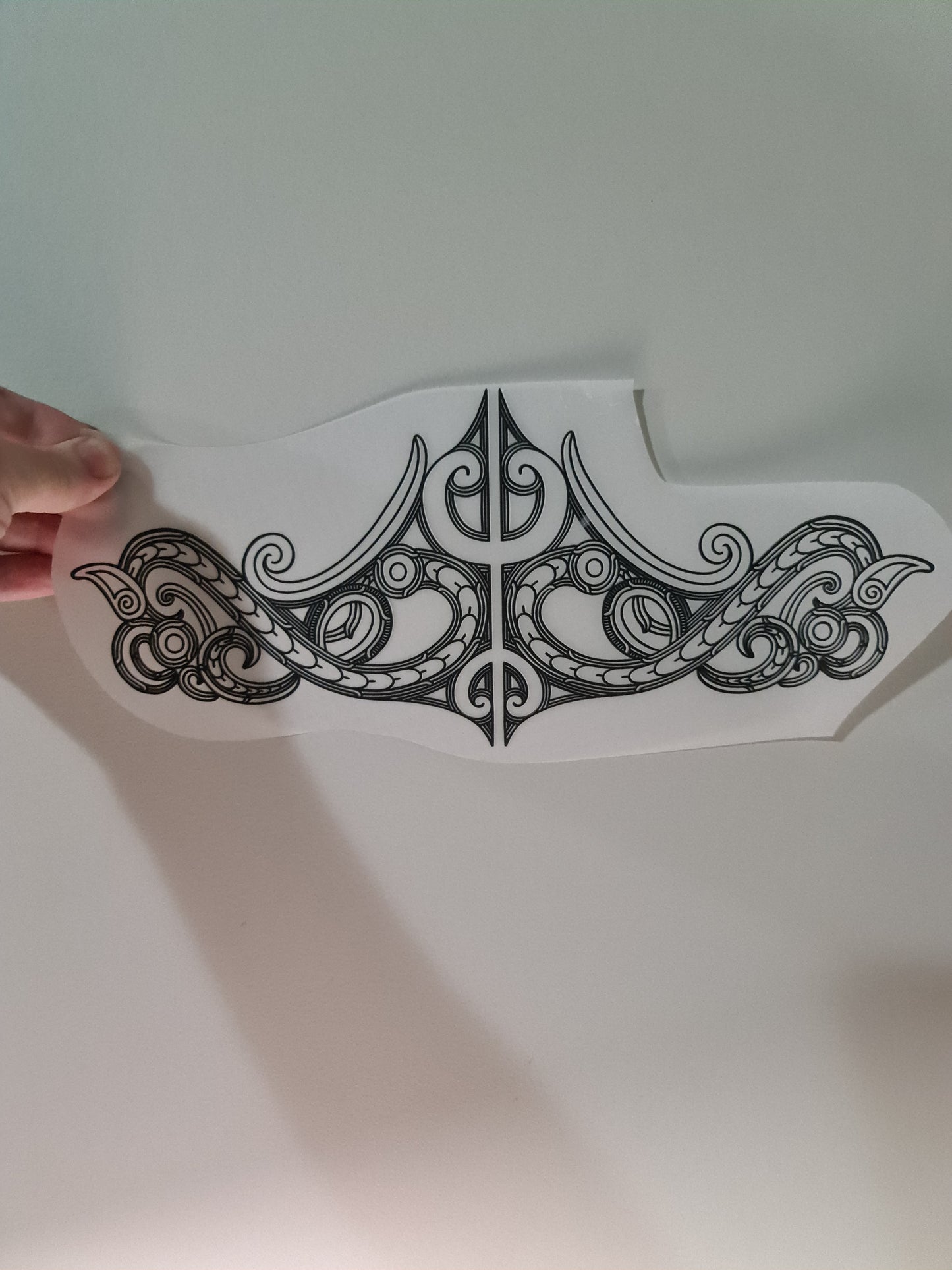 Sublimation custom Maori design Iron on 30cm