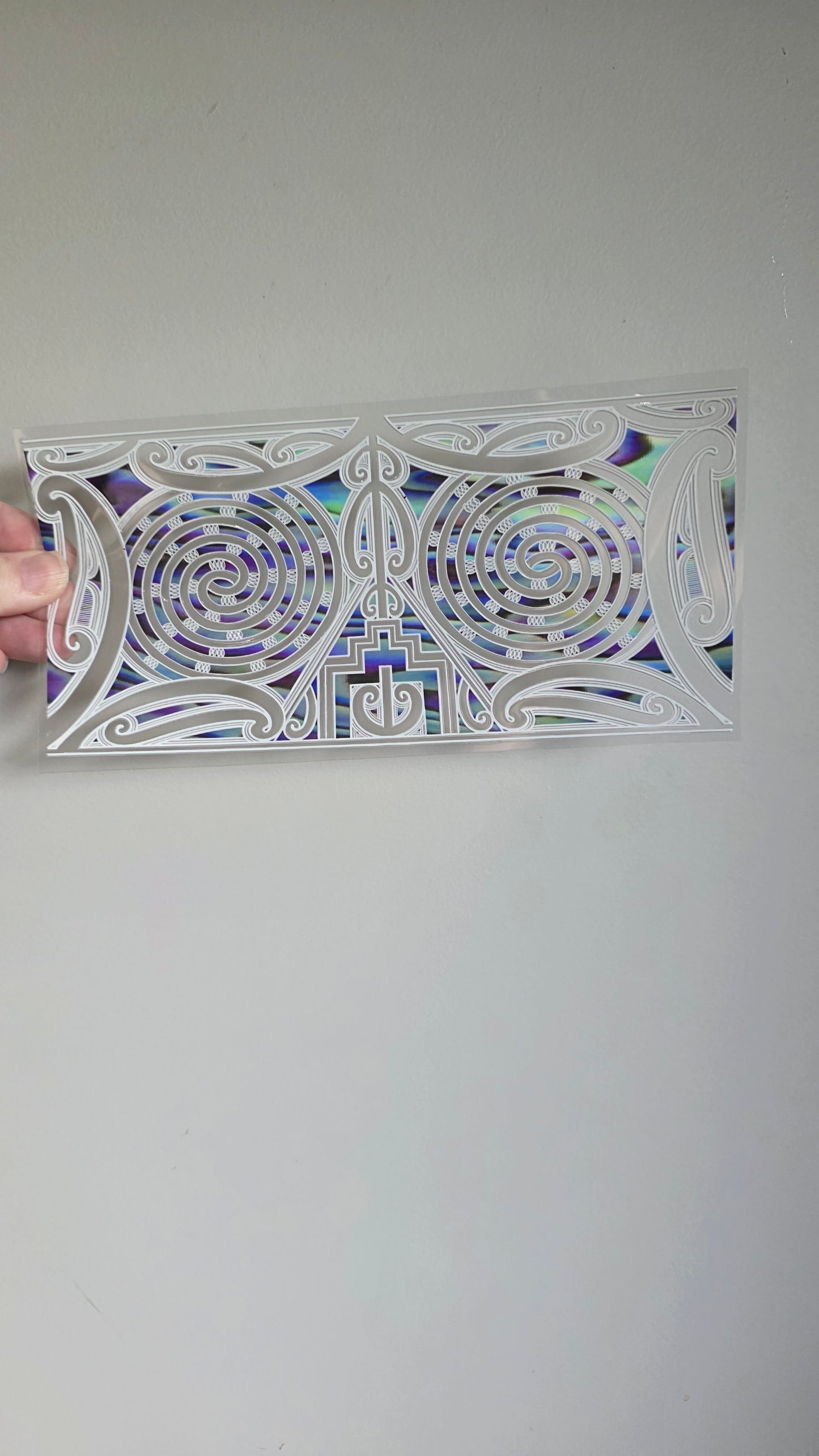 UV dtf transfer Maori design 24cmx11cm 16oz wrap #1599