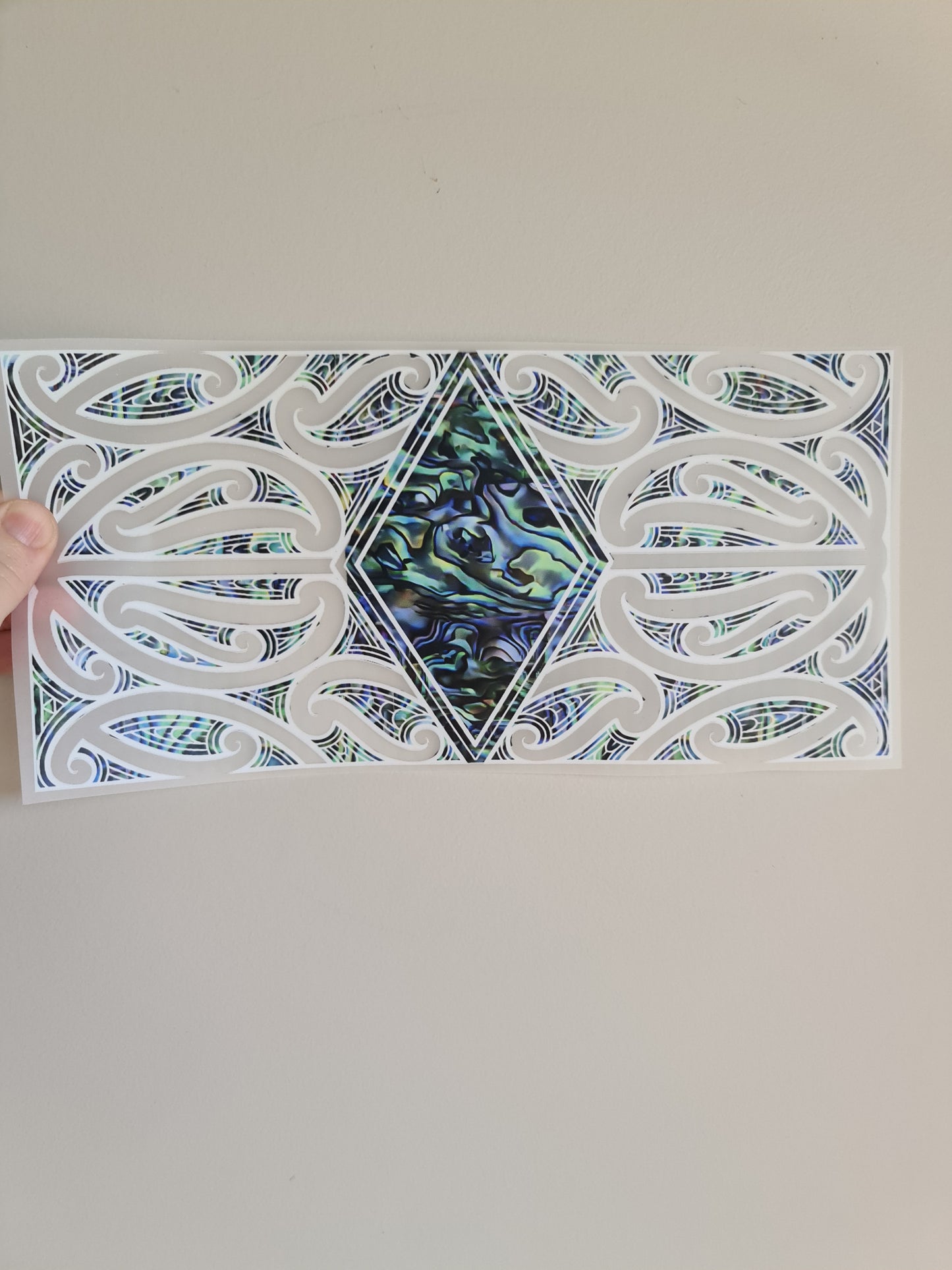 Sublimation custom Maori design Iron on 30cm