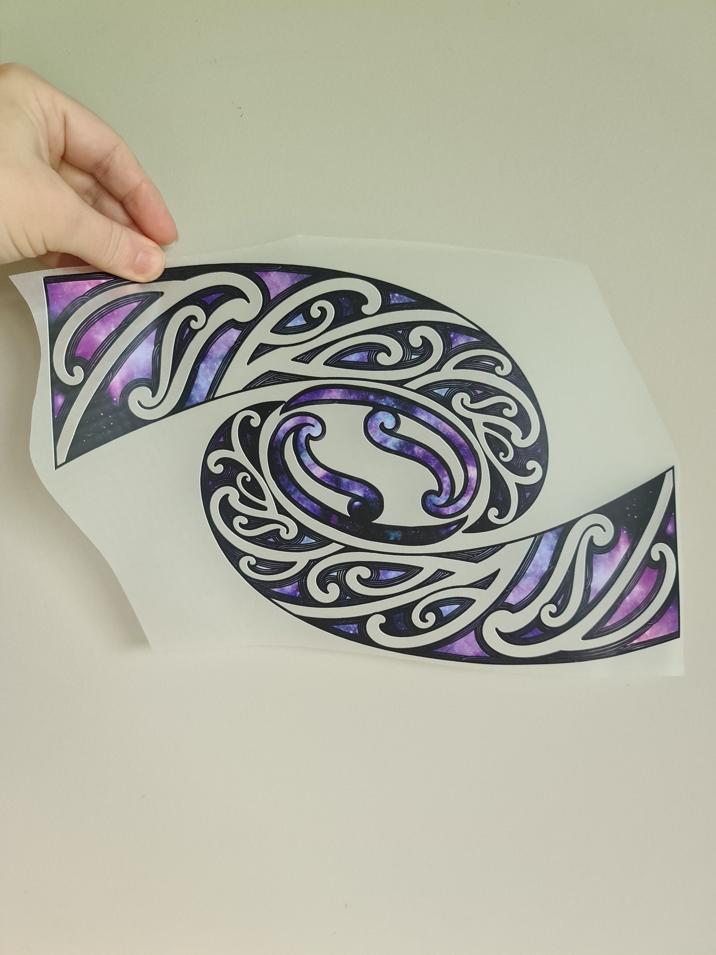 Sublimation custom Maori design Iron on 30cm