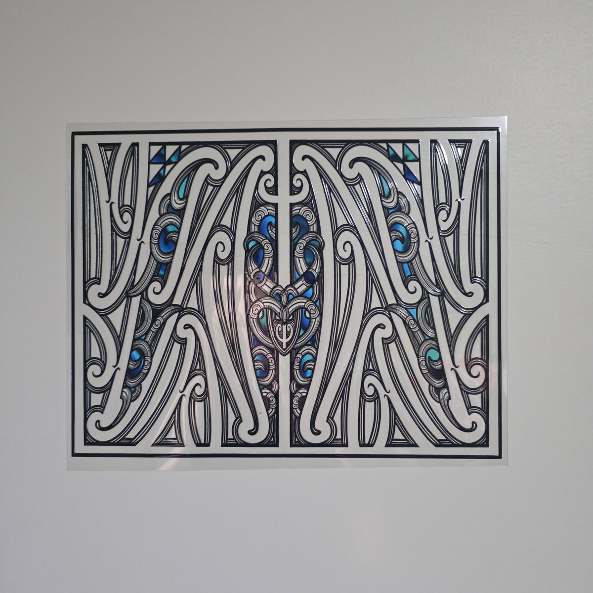 XL UV DTF DECAL MAORI DESIGN 30CMX23CM for Floor lamp size #01