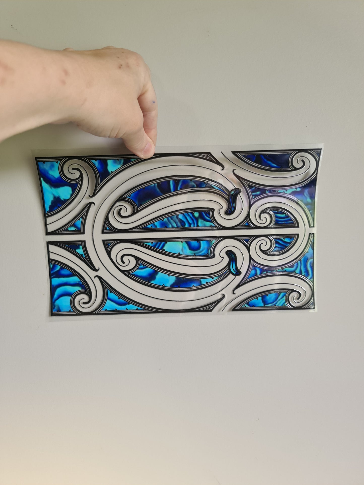 XL UV DTF DECAL MAORI DESIGN 28CMX17CM for touch lamps #126