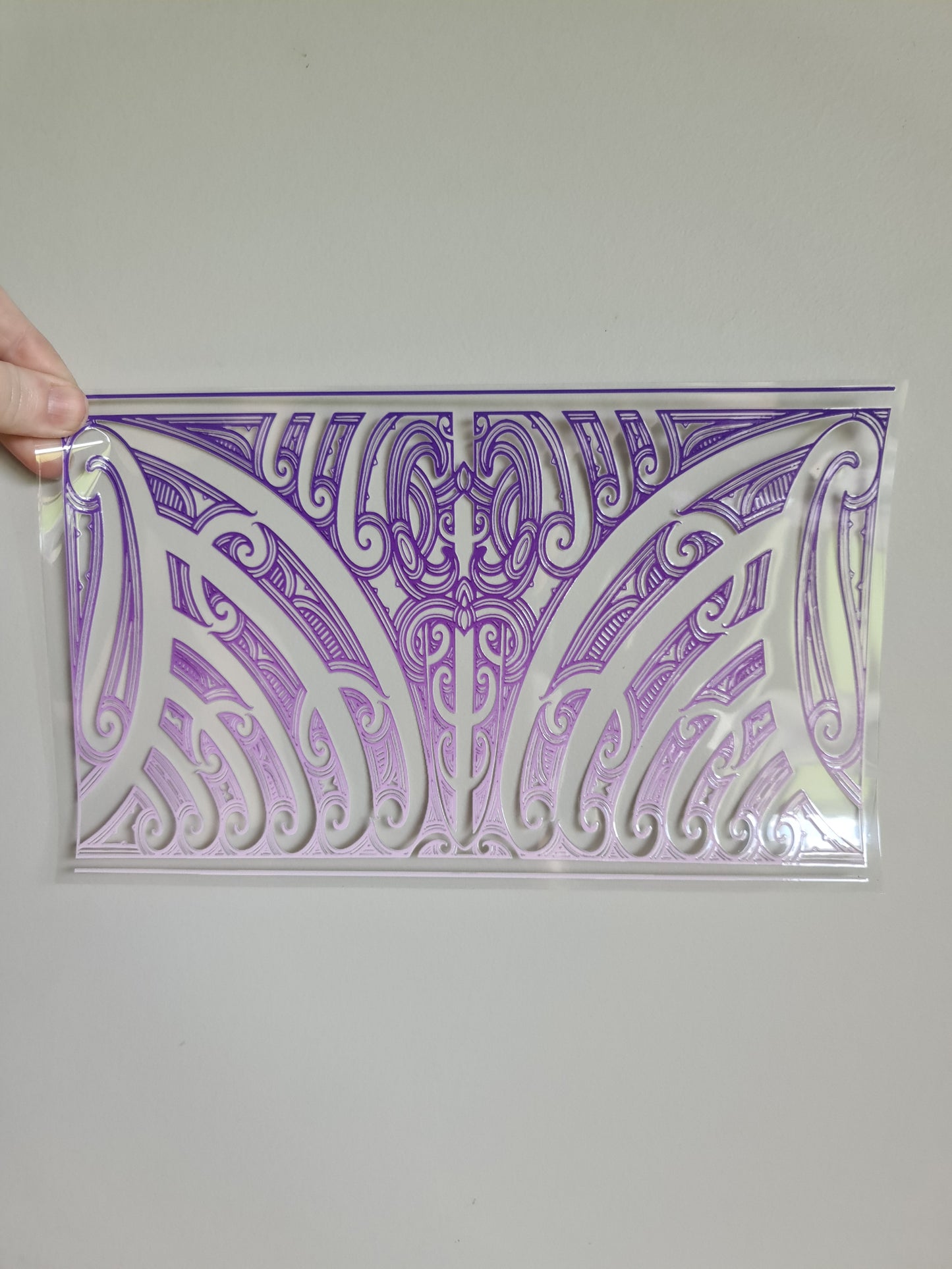 XL UV DTF DECAL MAORI DESIGN 28CMX17CM for touch lamps #47