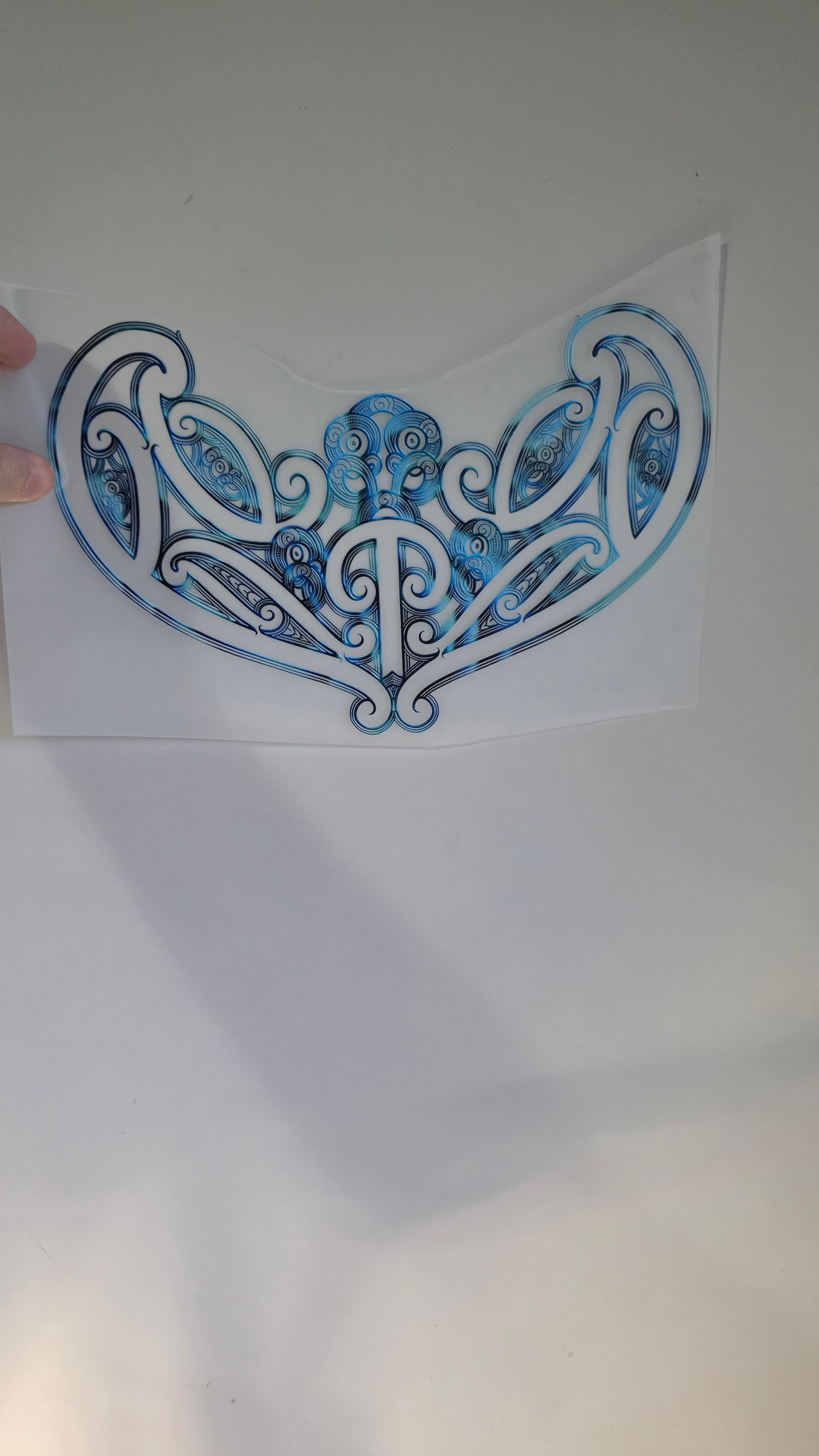 Maori design Iron on DTF 30cm for clothing