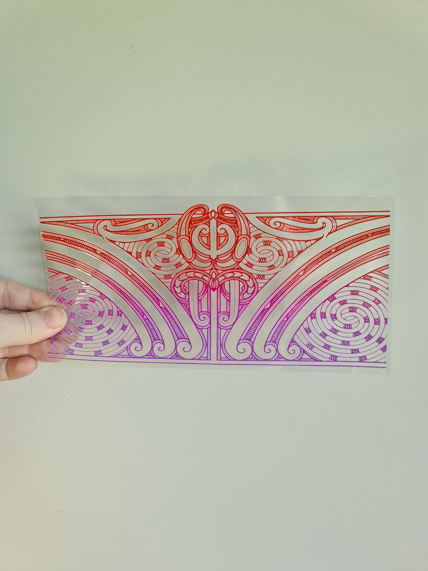 UV dtf transfer Maori design 23cmx11cm 16oz wrap #1362
