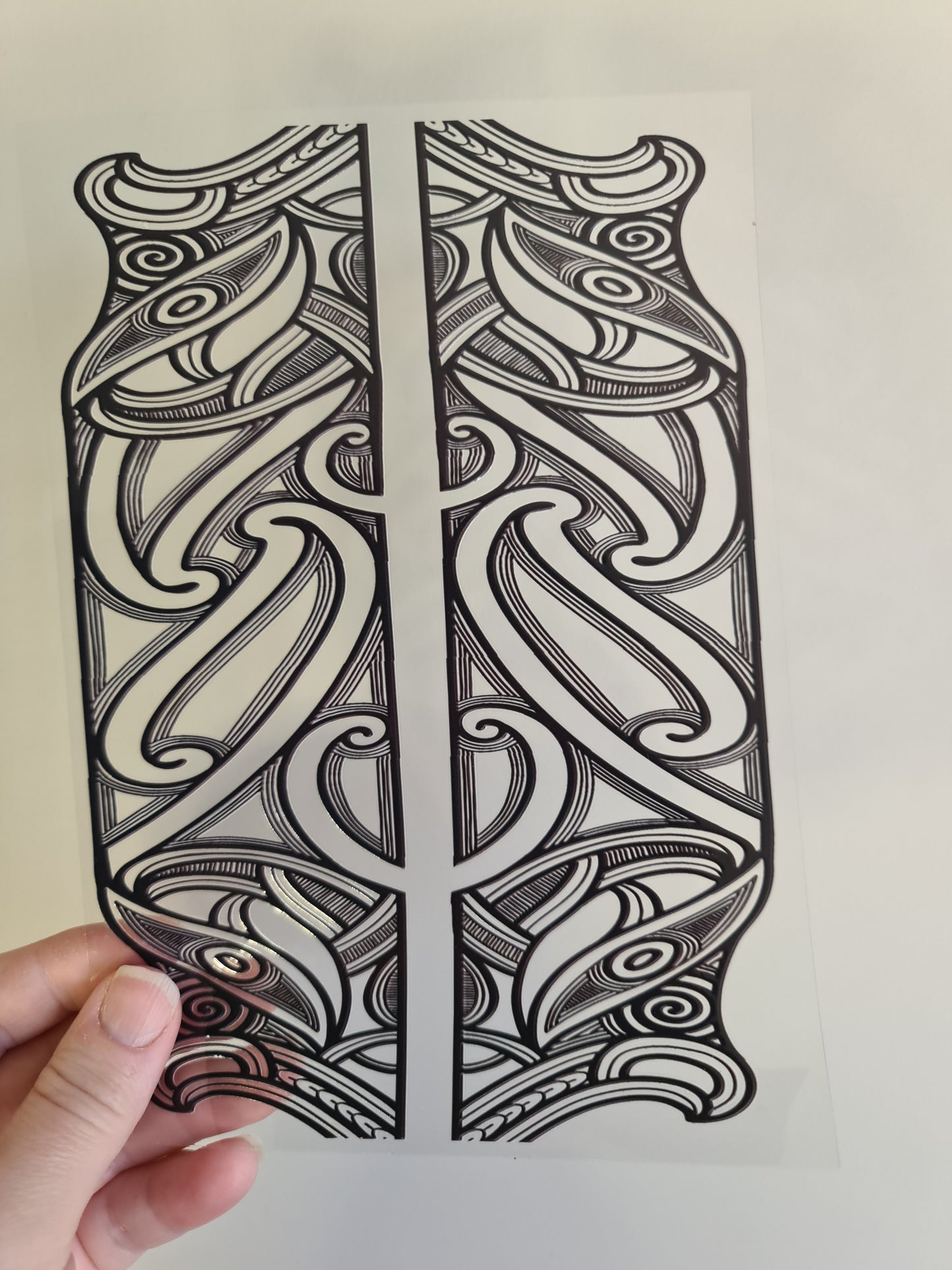 UV dtf Maori design A5 size 21cmx 14.8cm #372