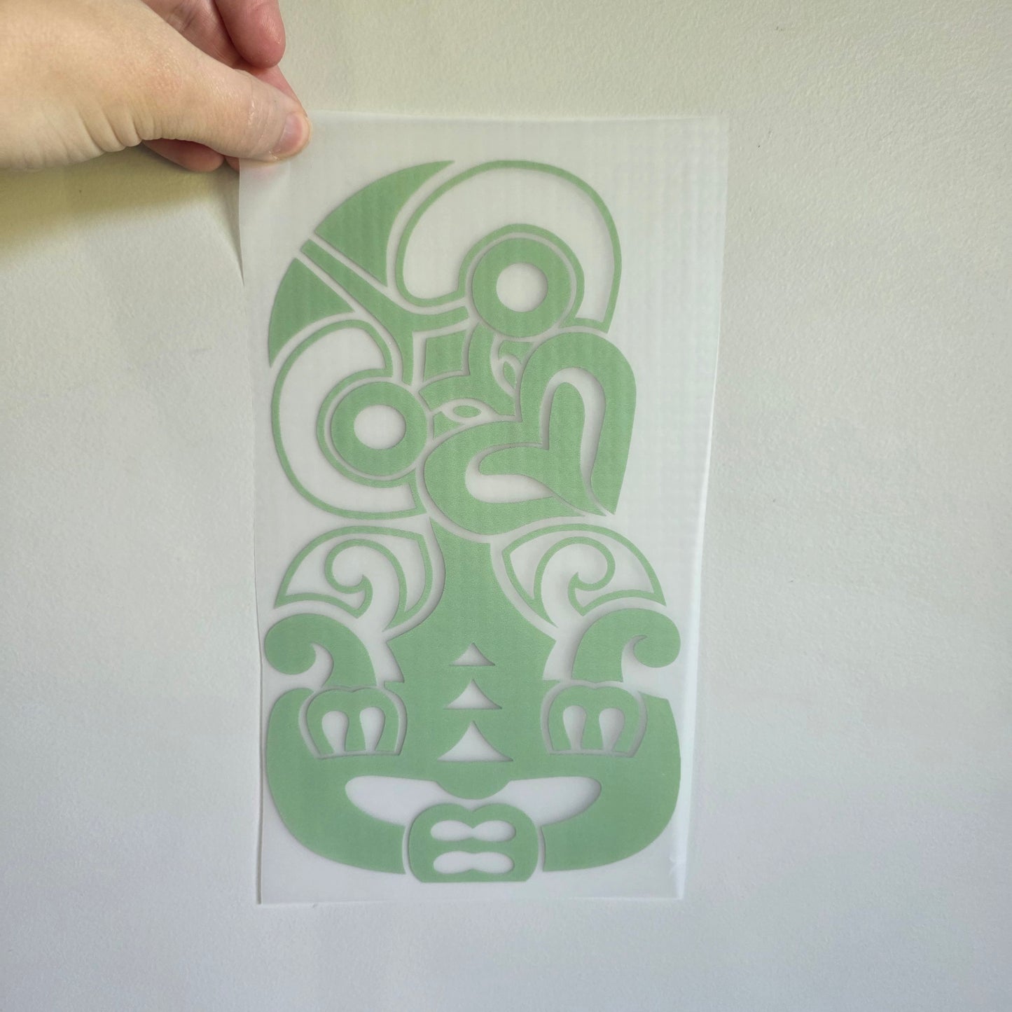 Custom Maori design Iron on DTF 25cm for clothing