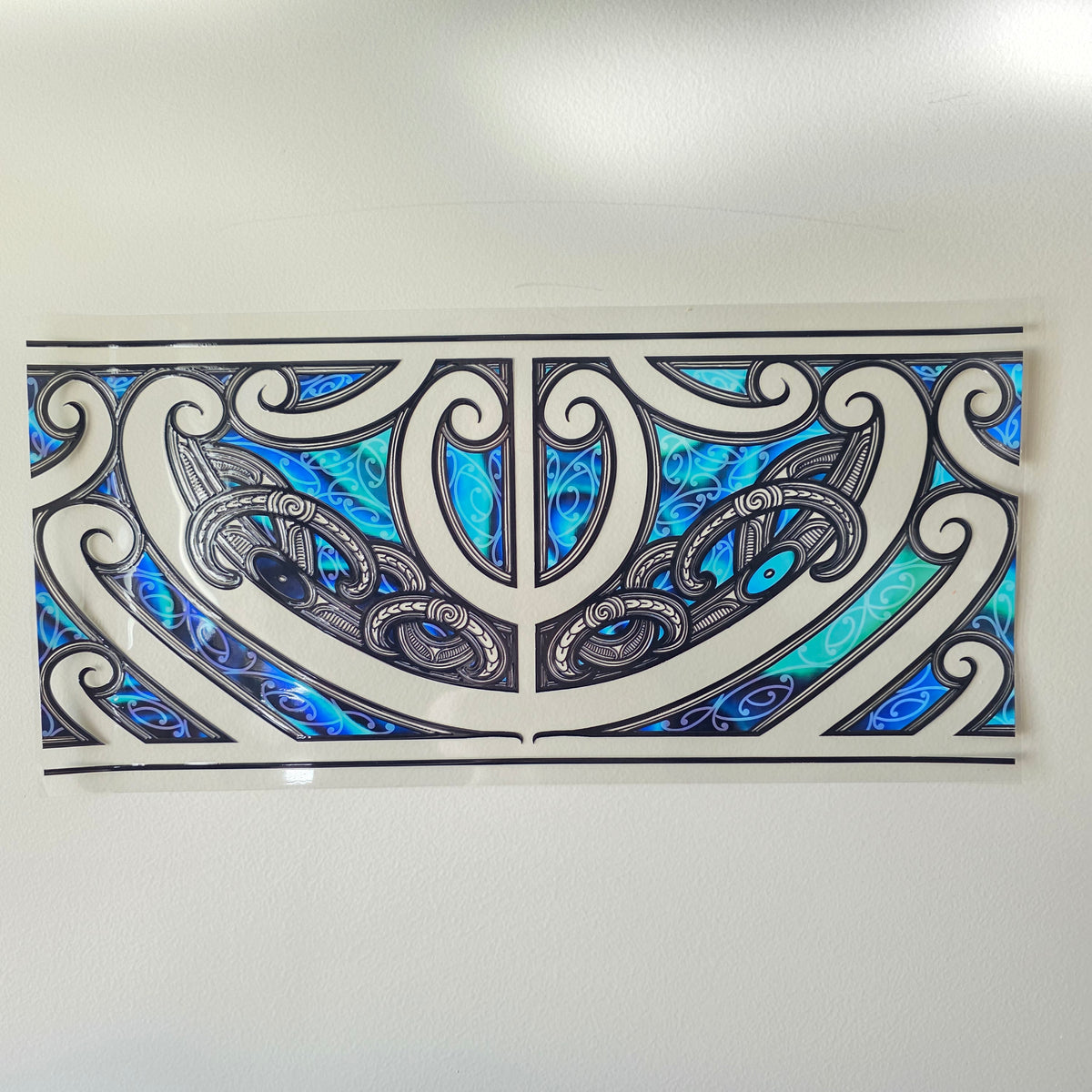 XL UV DTF DECAL MAORI DESIGN 38CMX17CM for touch lamps #58