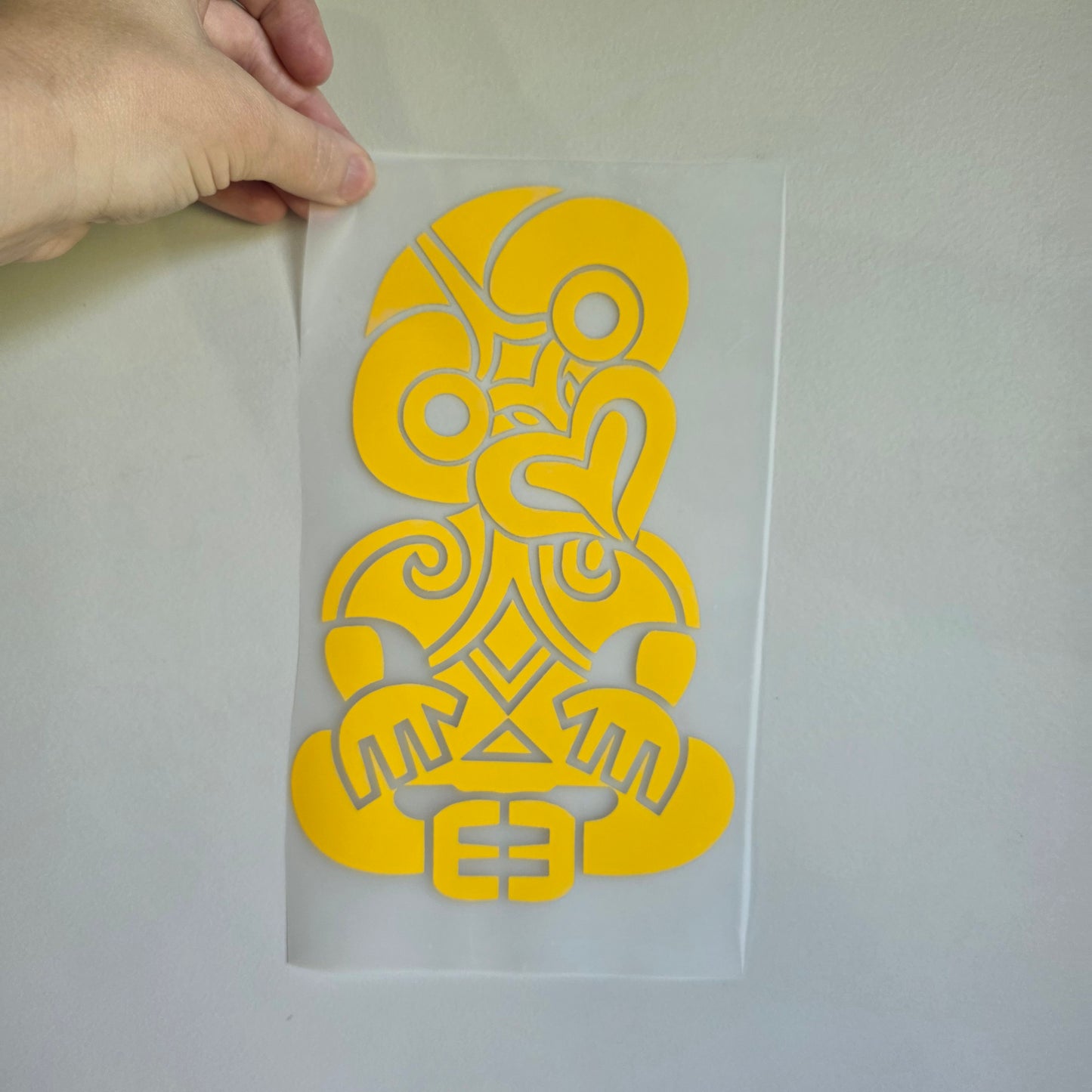 Custom Maori design Iron on DTF 25cm for clothing