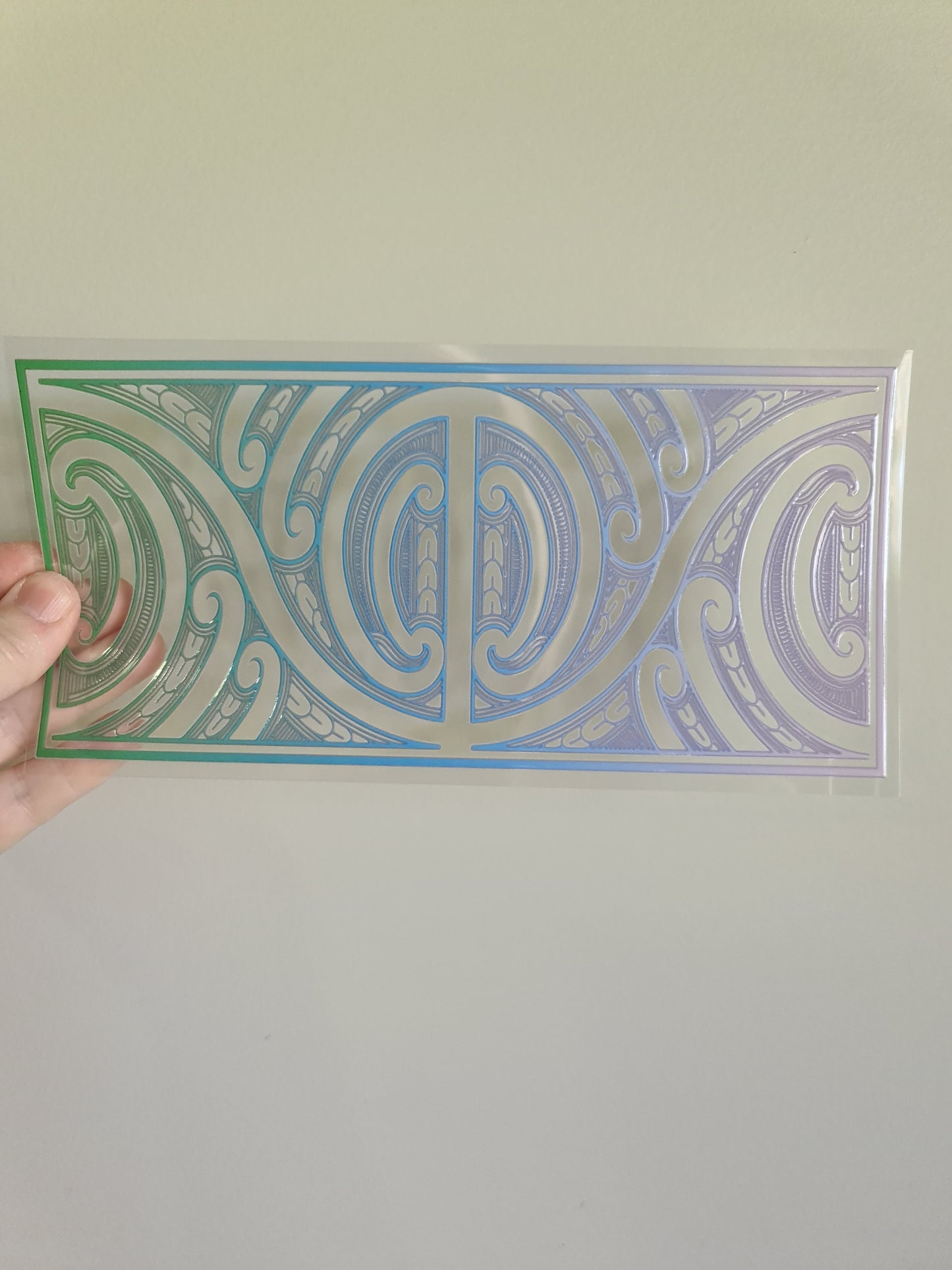 UV dtf Maori design 23cmx11cm 16oz wrap #647