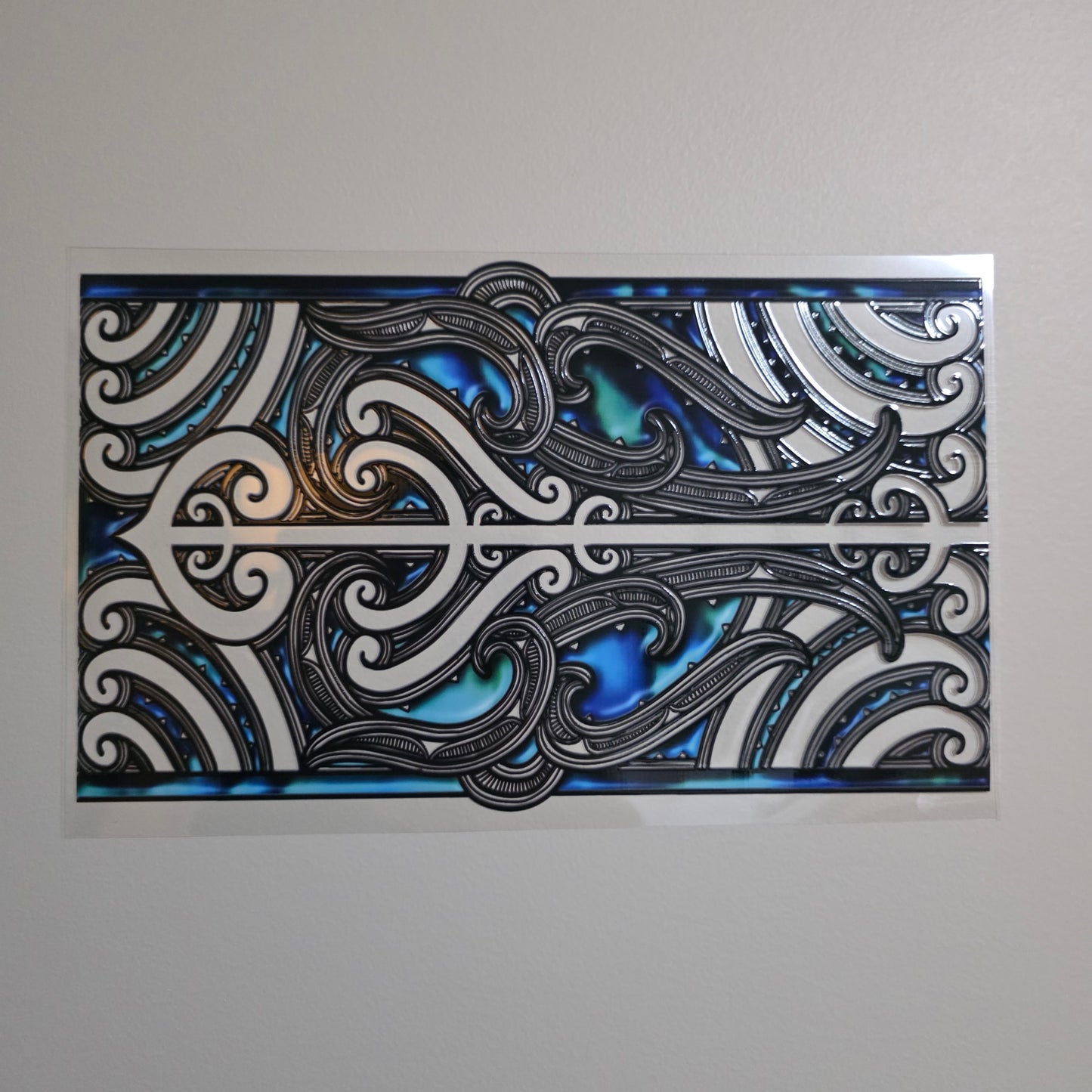 XL UV DTF DECAL MAORI DESIGN 28CMX17CM for touch lamps #262