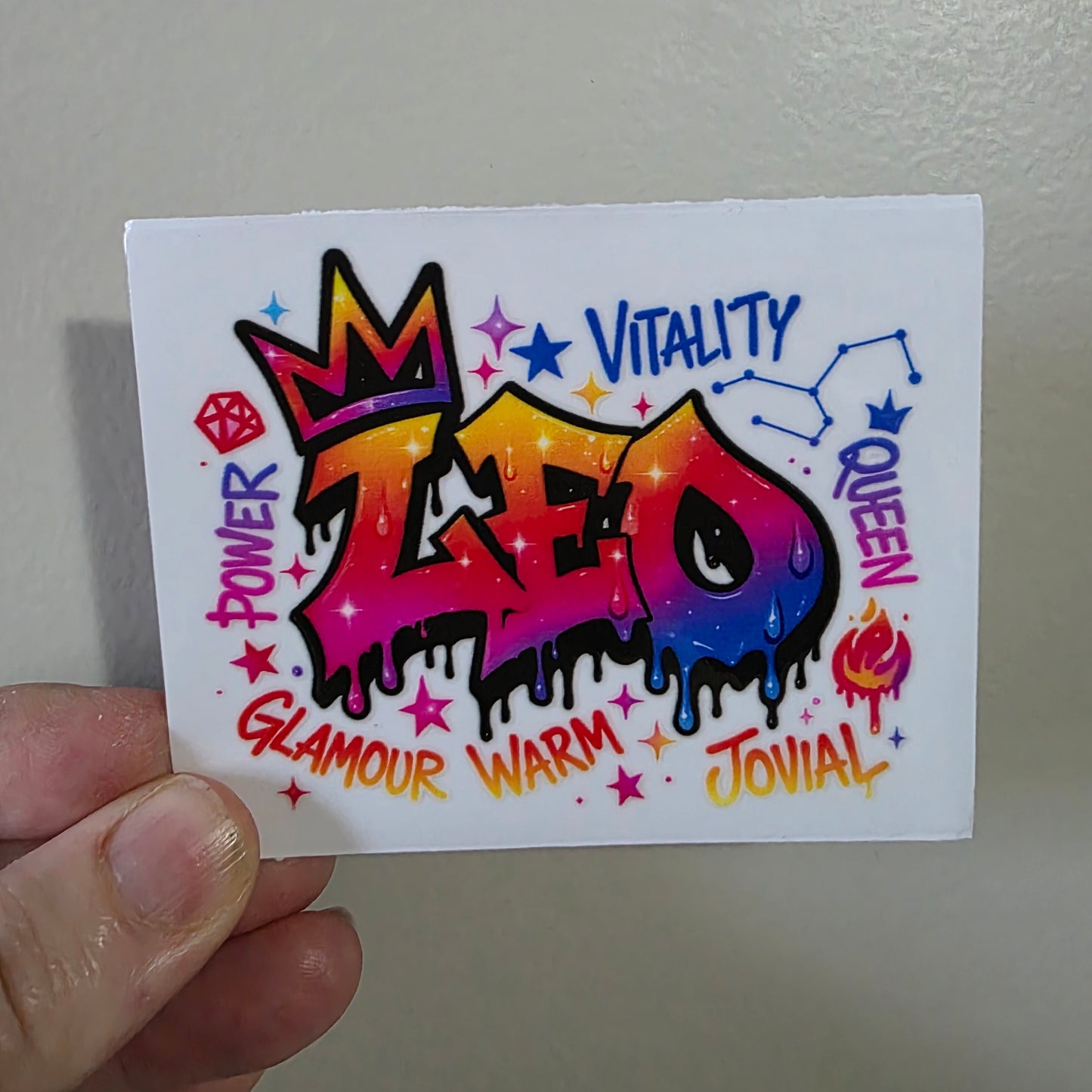 UV DTF sticker transfer 8cm - Leo