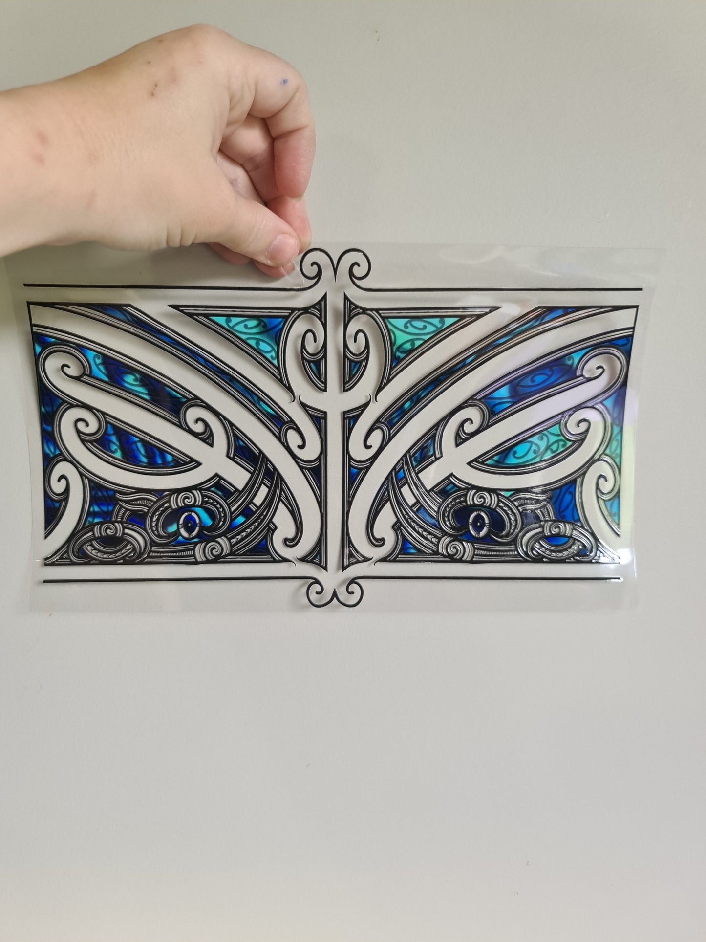 XL UV DTF DECAL MAORI DESIGN 28CMX17CM for touch lamps #77