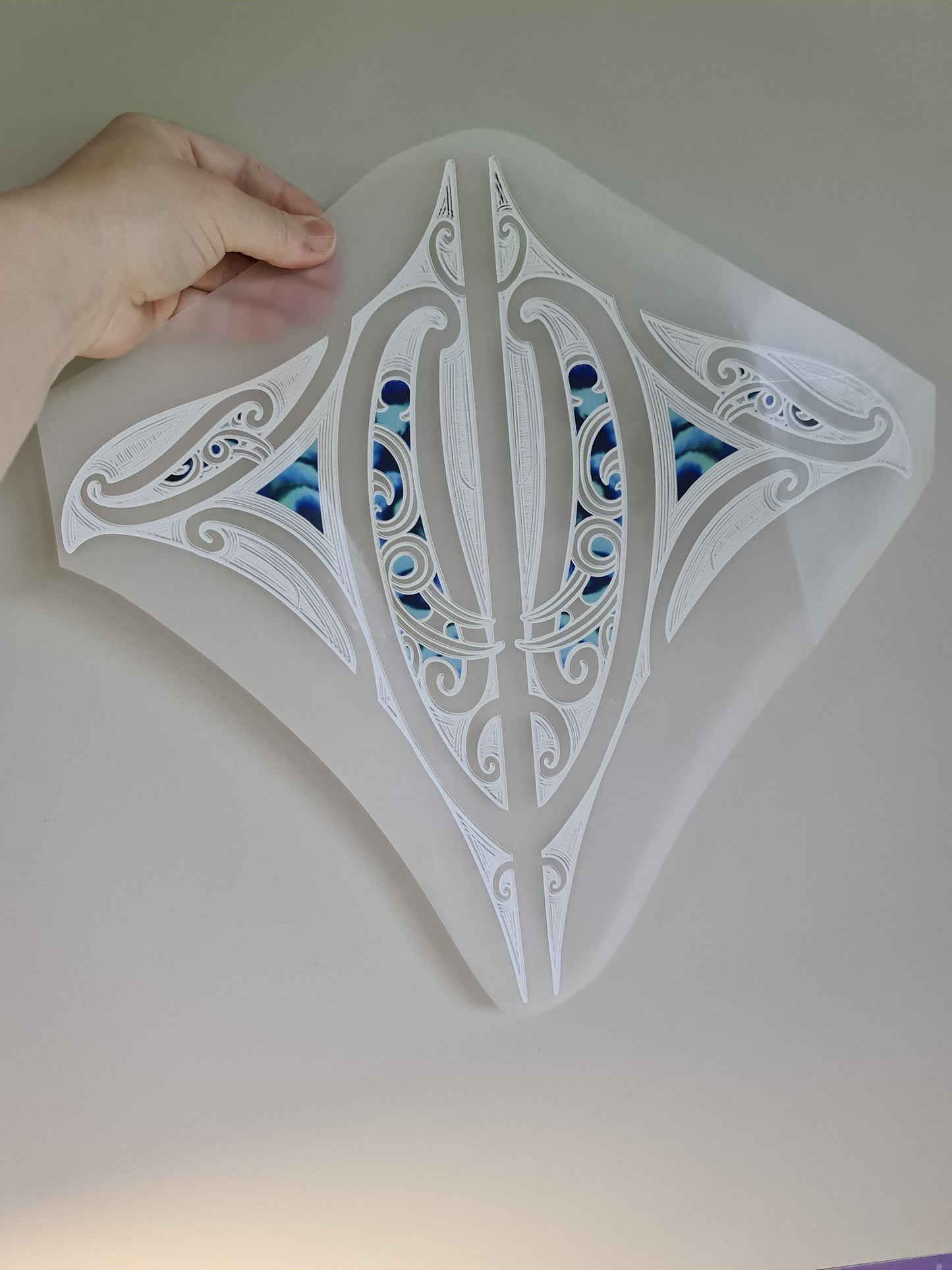 XL Sublimation custom Maori design Iron on 40cm
