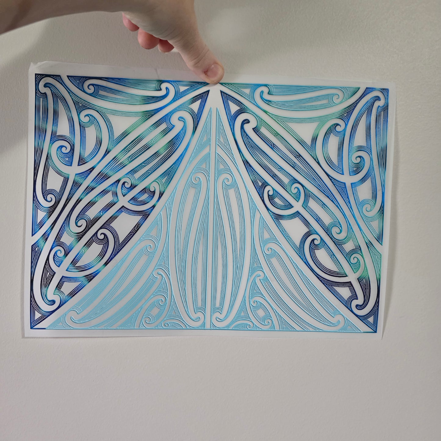 Maori design Iron on DTF 30cmx21cm