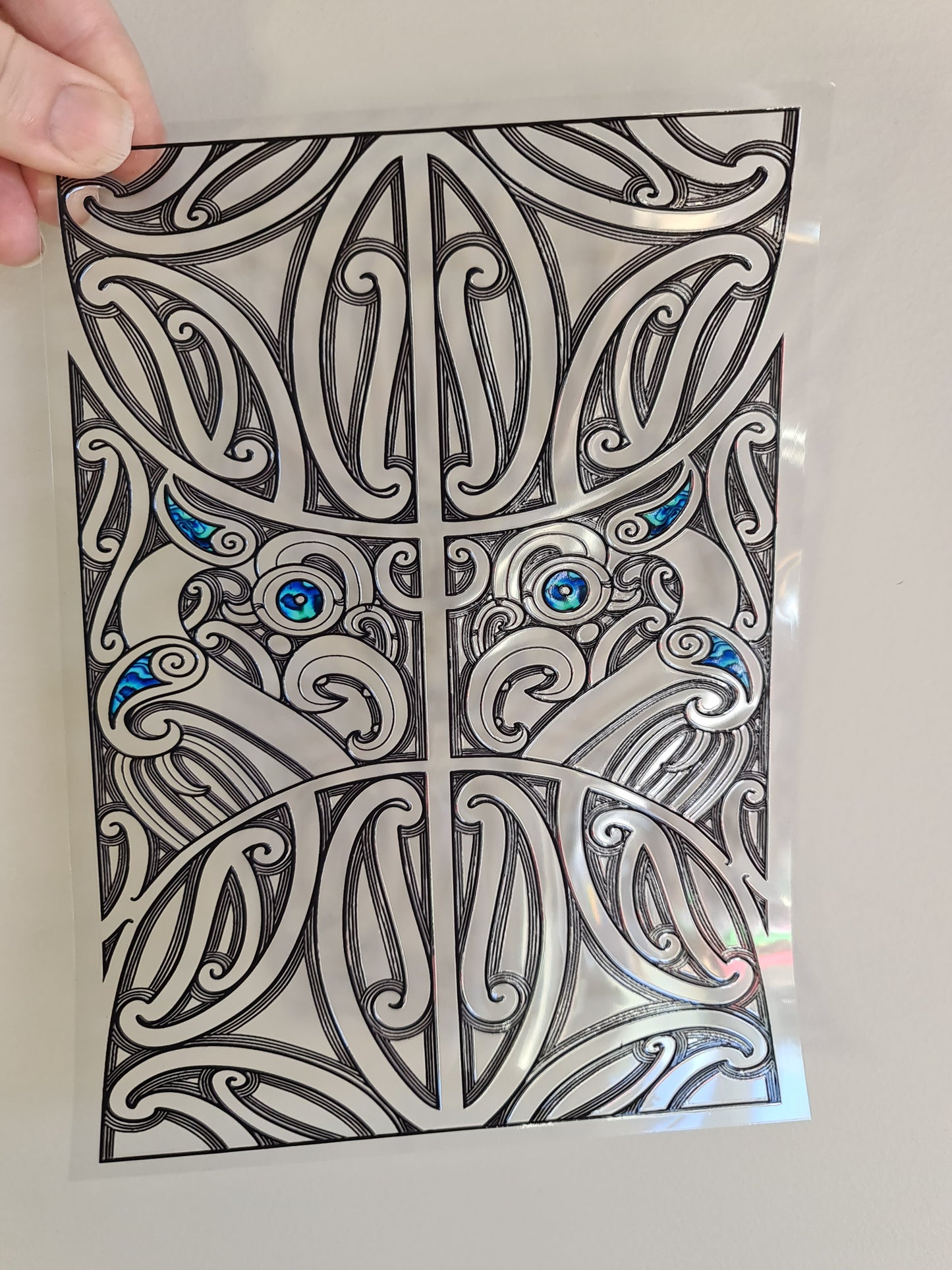 UV dtf Maori design A5 size 21cmx 14.8cm #342